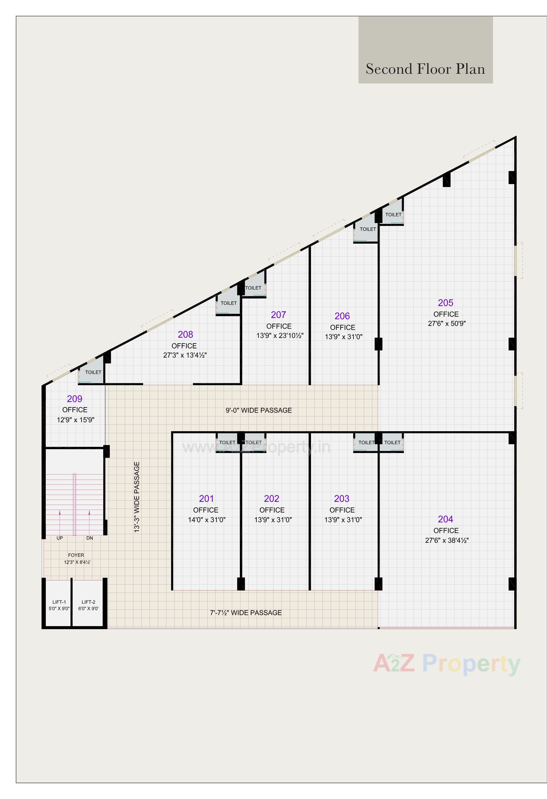 Layout of real estate project Orinda Arcade located at Vastral, Ahmedabad, Gujarat