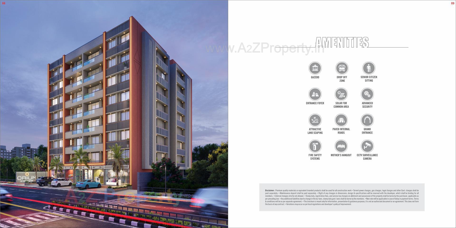 3D Elevation of real estate project Orium located at Tragad, Ahmedabad, Gujarat