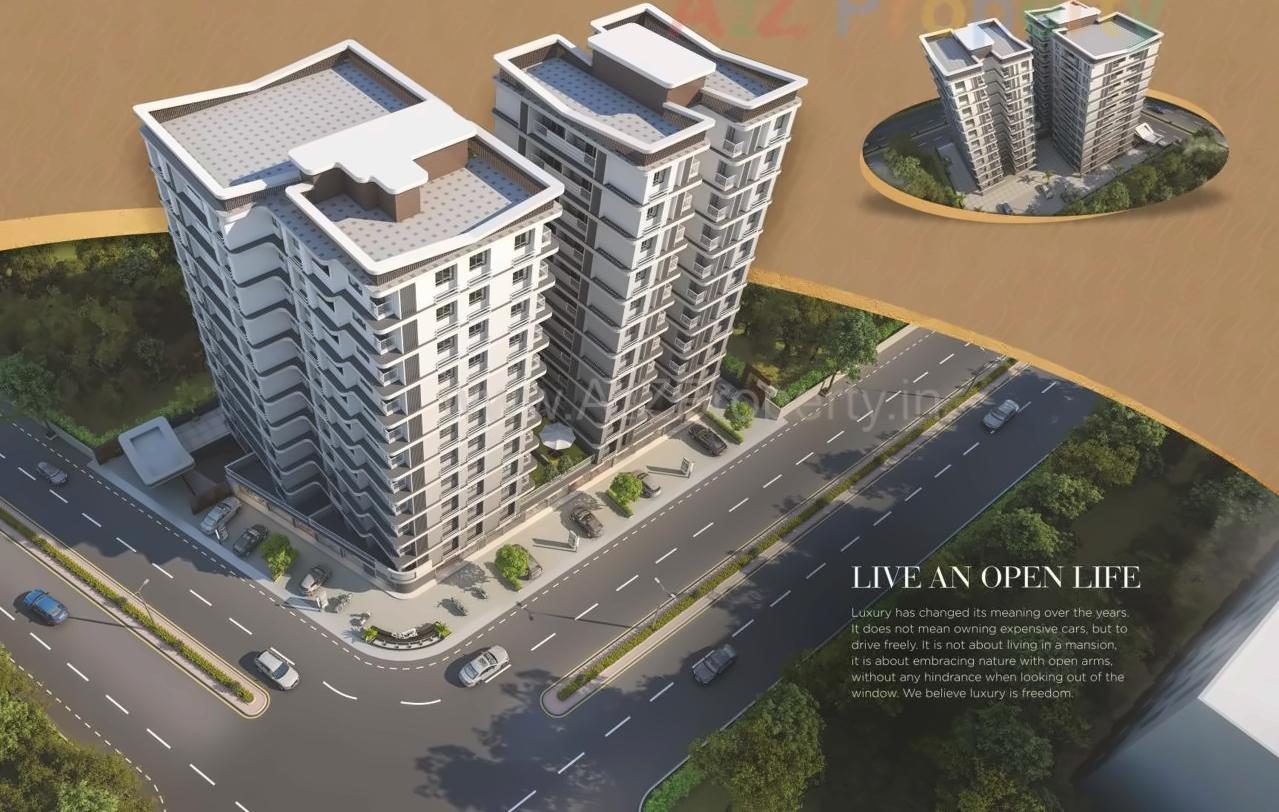 3D Elevation of real estate project Oscar Hills located at Hanspura, Ahmedabad, Gujarat