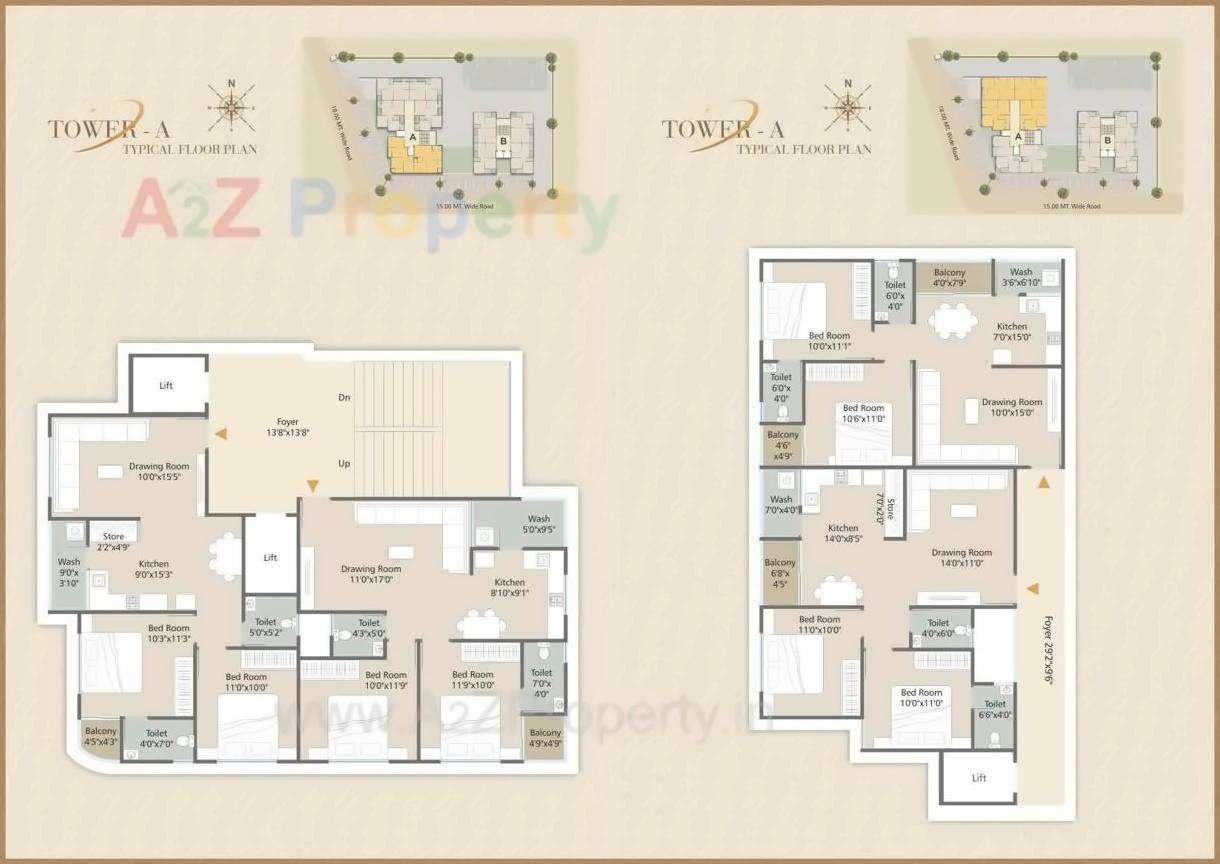 Layout of real estate project Oscar Hills located at Hanspura, Ahmedabad, Gujarat
