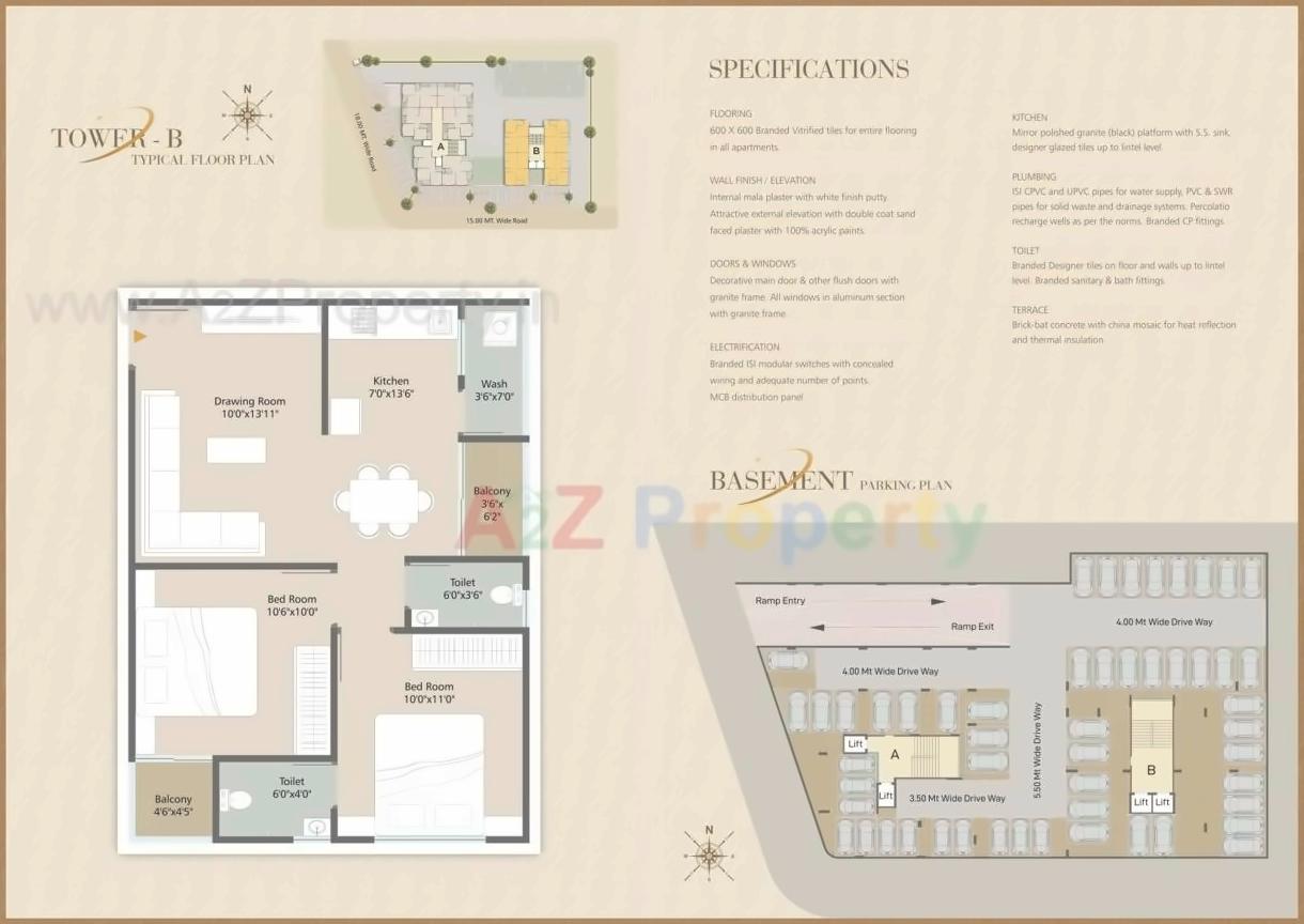 Layout of real estate project Oscar Hills located at Hanspura, Ahmedabad, Gujarat