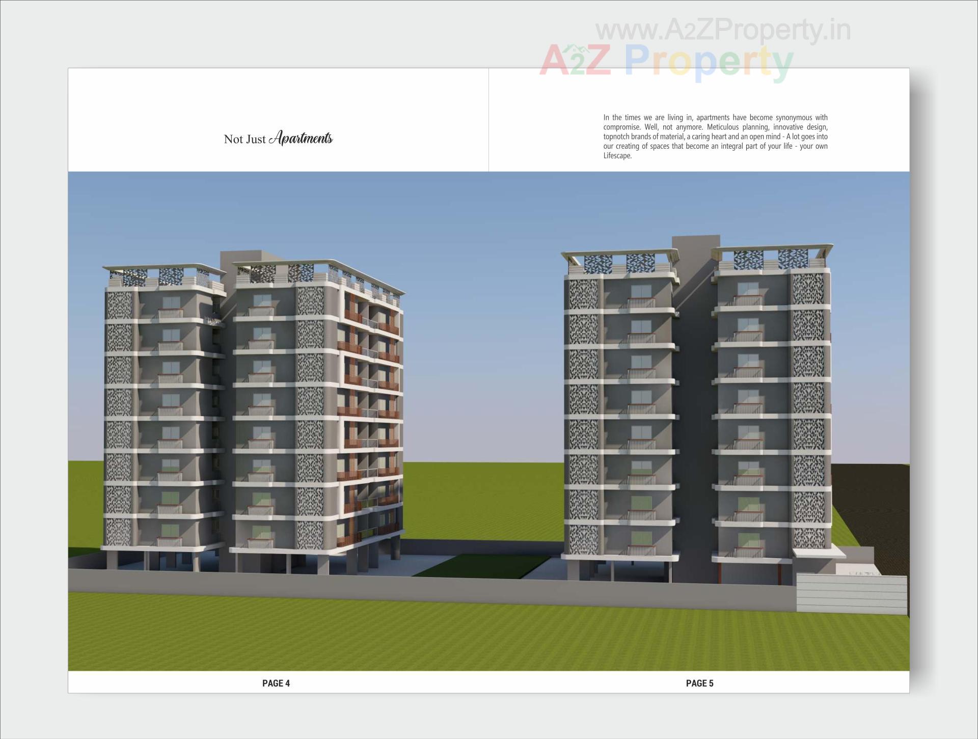 3D Elevation of real estate project Oscar Luxuria located at Nikol, Ahmedabad, Gujarat
