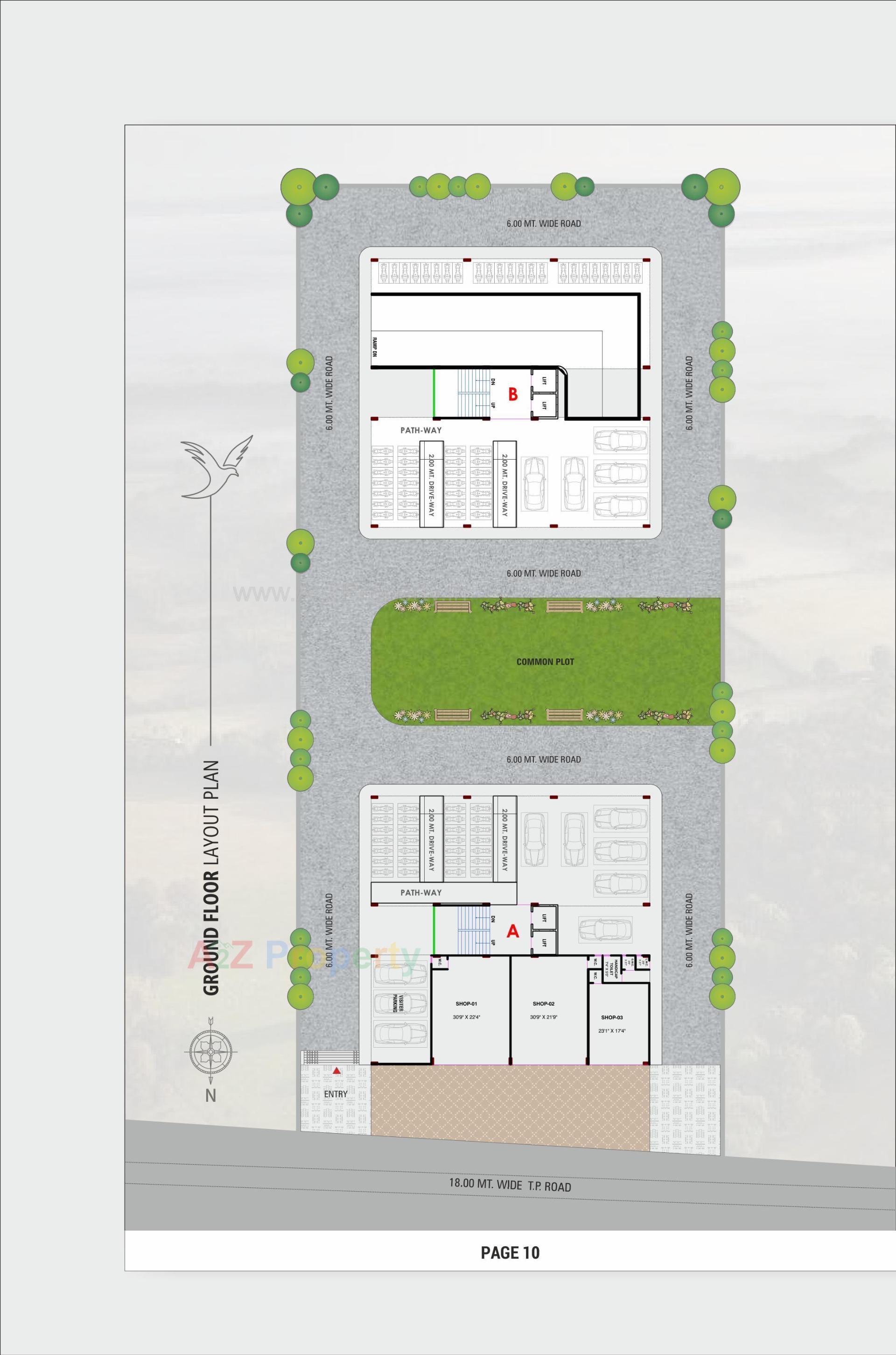 Layout of real estate project Oscar Luxuria located at Nikol, Ahmedabad, Gujarat