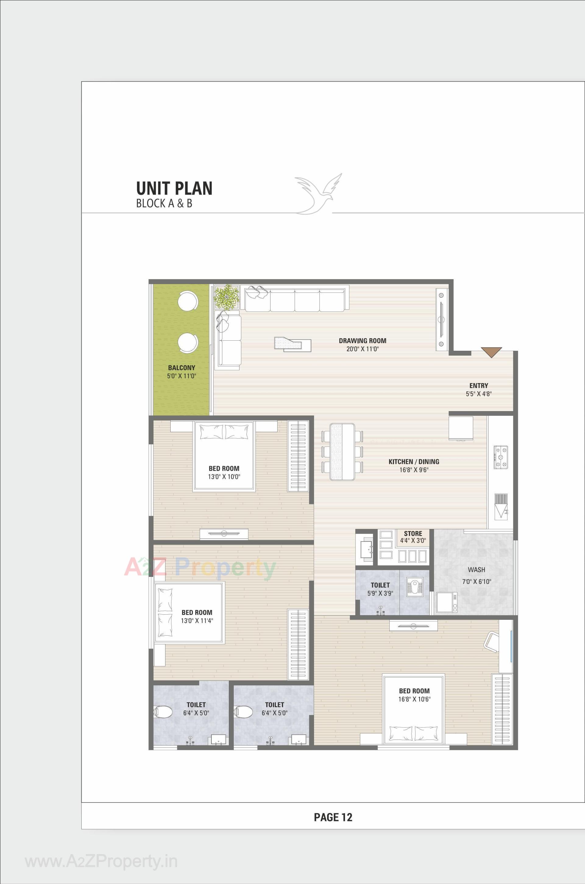 Layout of real estate project Oscar Luxuria located at Nikol, Ahmedabad, Gujarat