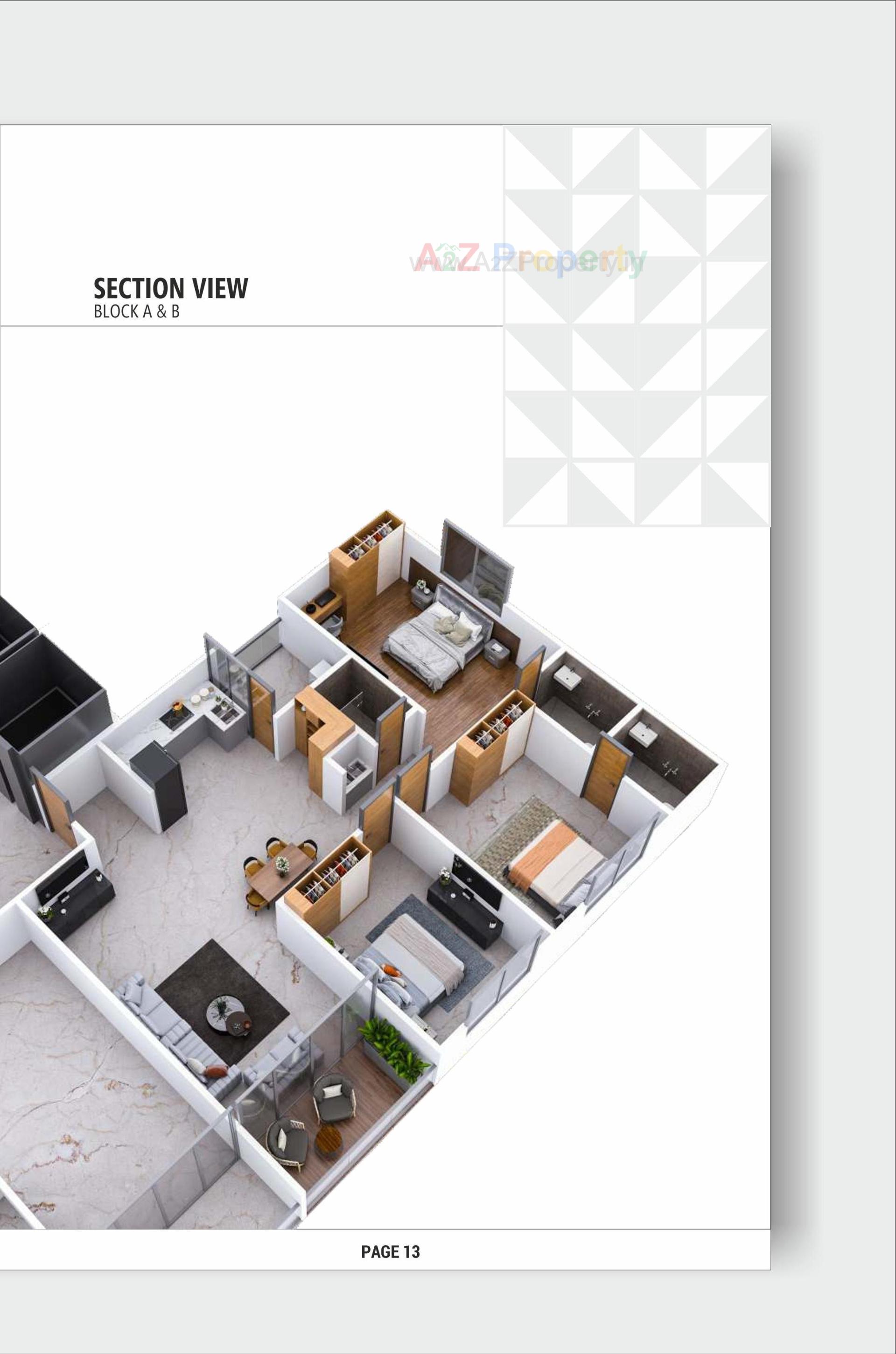 Layout of real estate project Oscar Luxuria located at Nikol, Ahmedabad, Gujarat