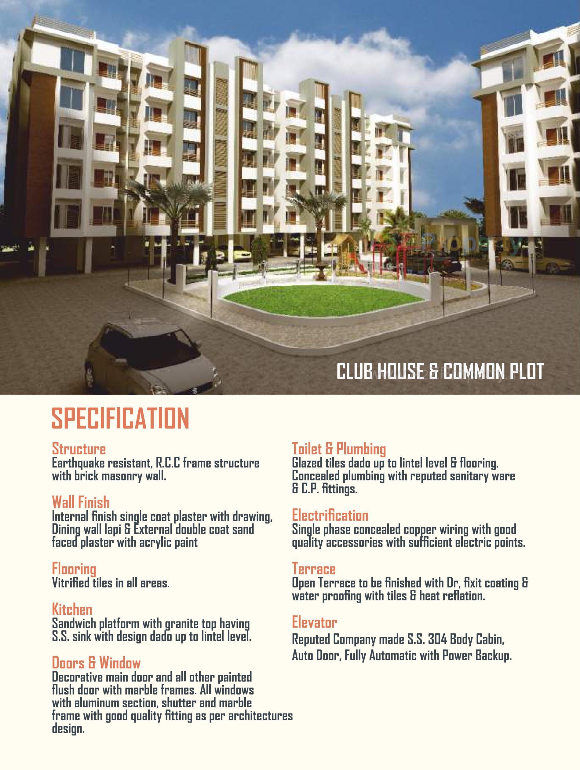 3D Elevation of real estate project Oum Orbit located at Vinzol, Ahmedabad, Gujarat