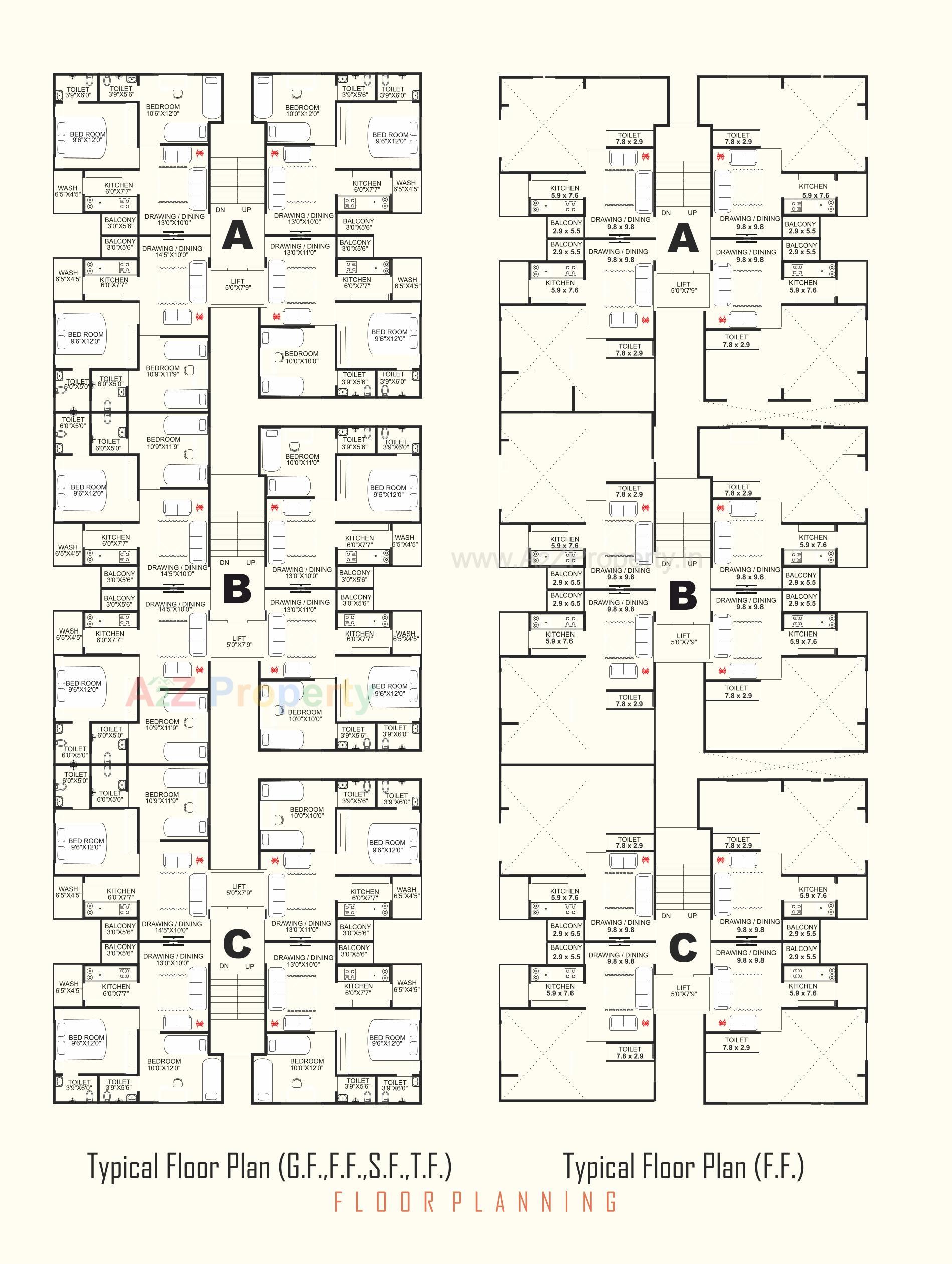 Layout of real estate project Oum Orbit located at Vinzol, Ahmedabad, Gujarat