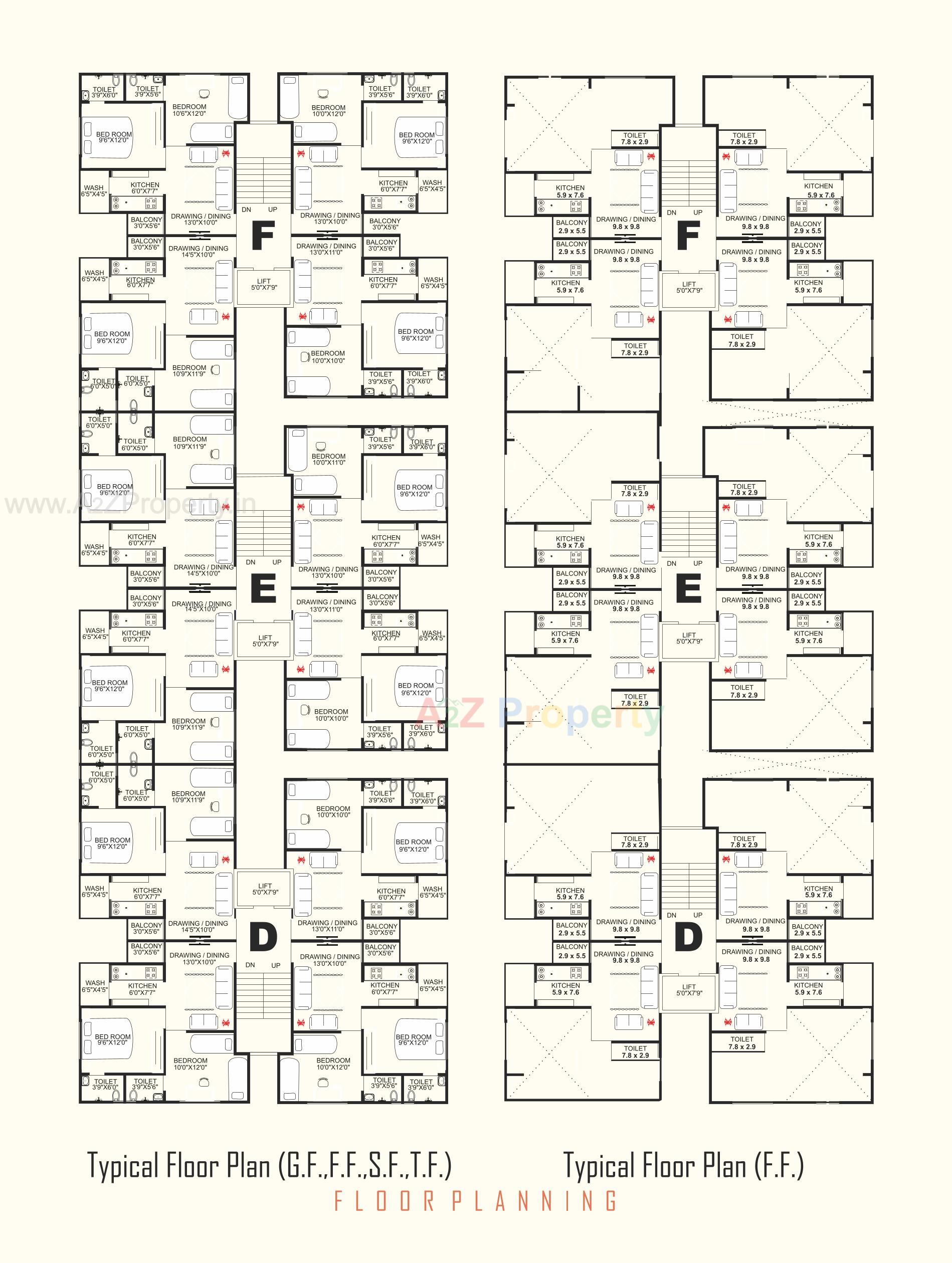 Layout of real estate project Oum Orbit located at Vinzol, Ahmedabad, Gujarat