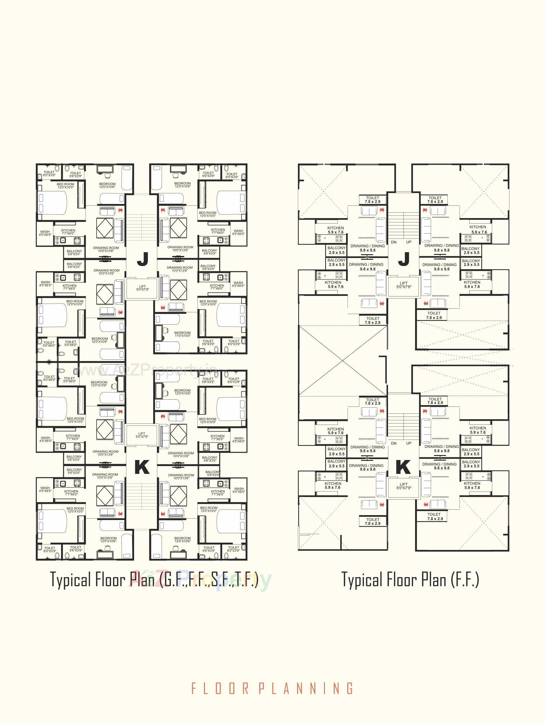 Layout of real estate project Oum Orbit located at Vinzol, Ahmedabad, Gujarat