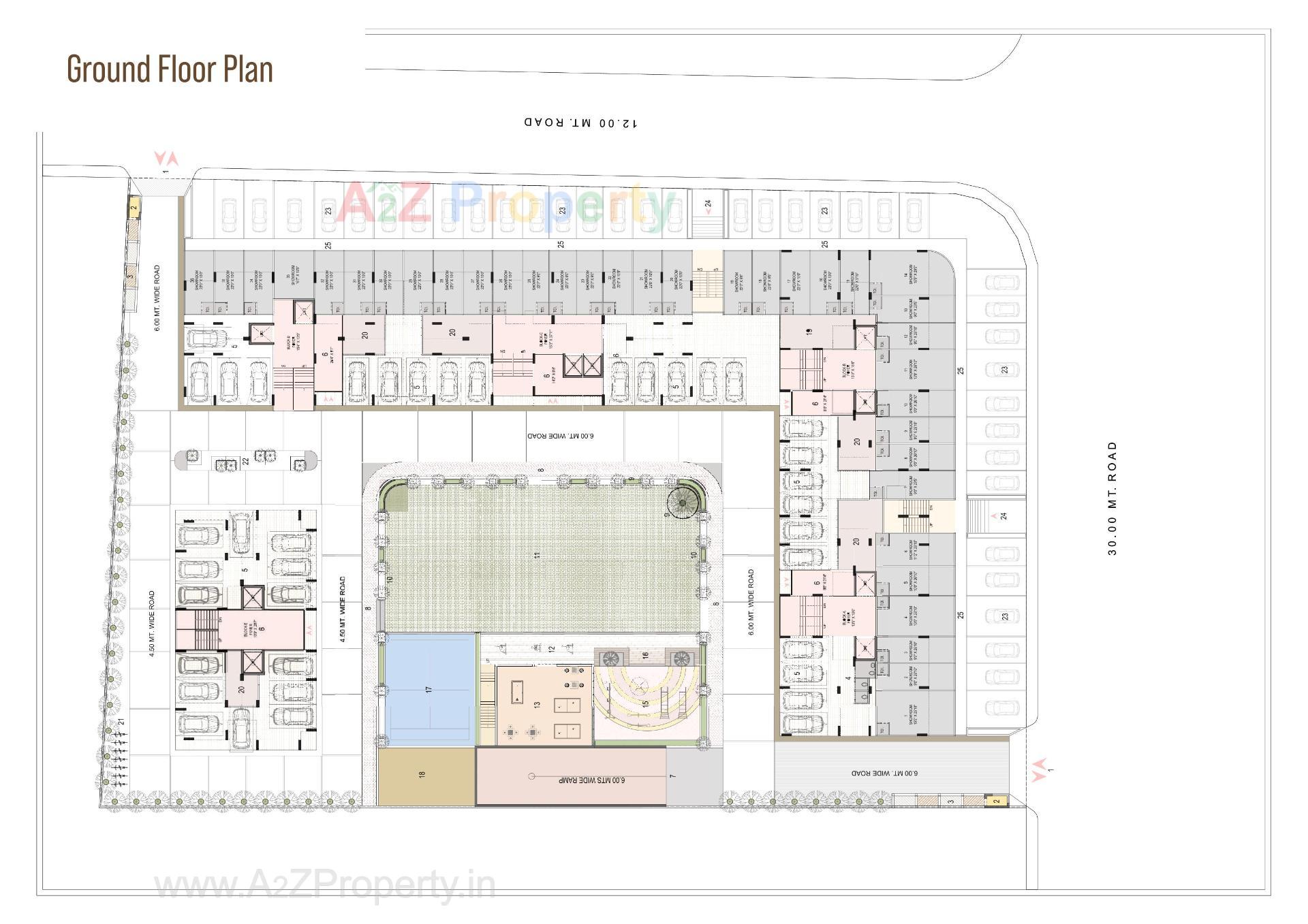 Layout of real estate project Paarijat Aamra located at Ahmedabad, Ahmedabad, Gujarat