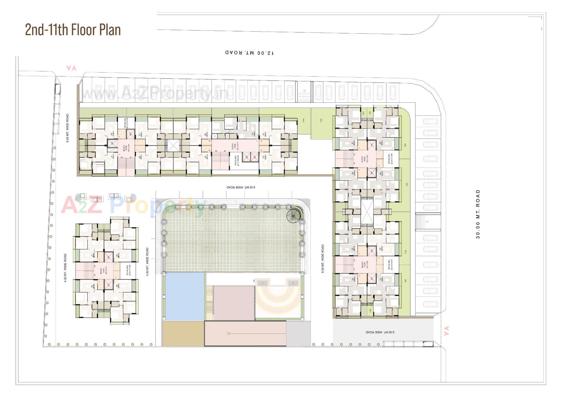 Layout of real estate project Paarijat Aamra located at Ahmedabad, Ahmedabad, Gujarat
