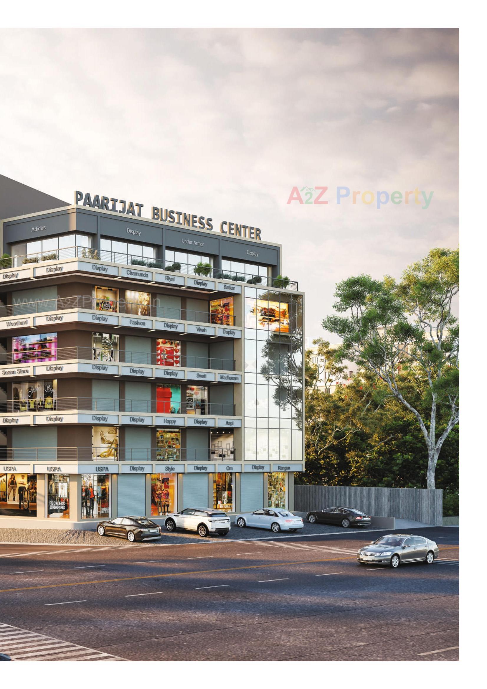 3D Elevation of real estate project Paarijat Business Center located at Vatva, Ahmedabad, Gujarat