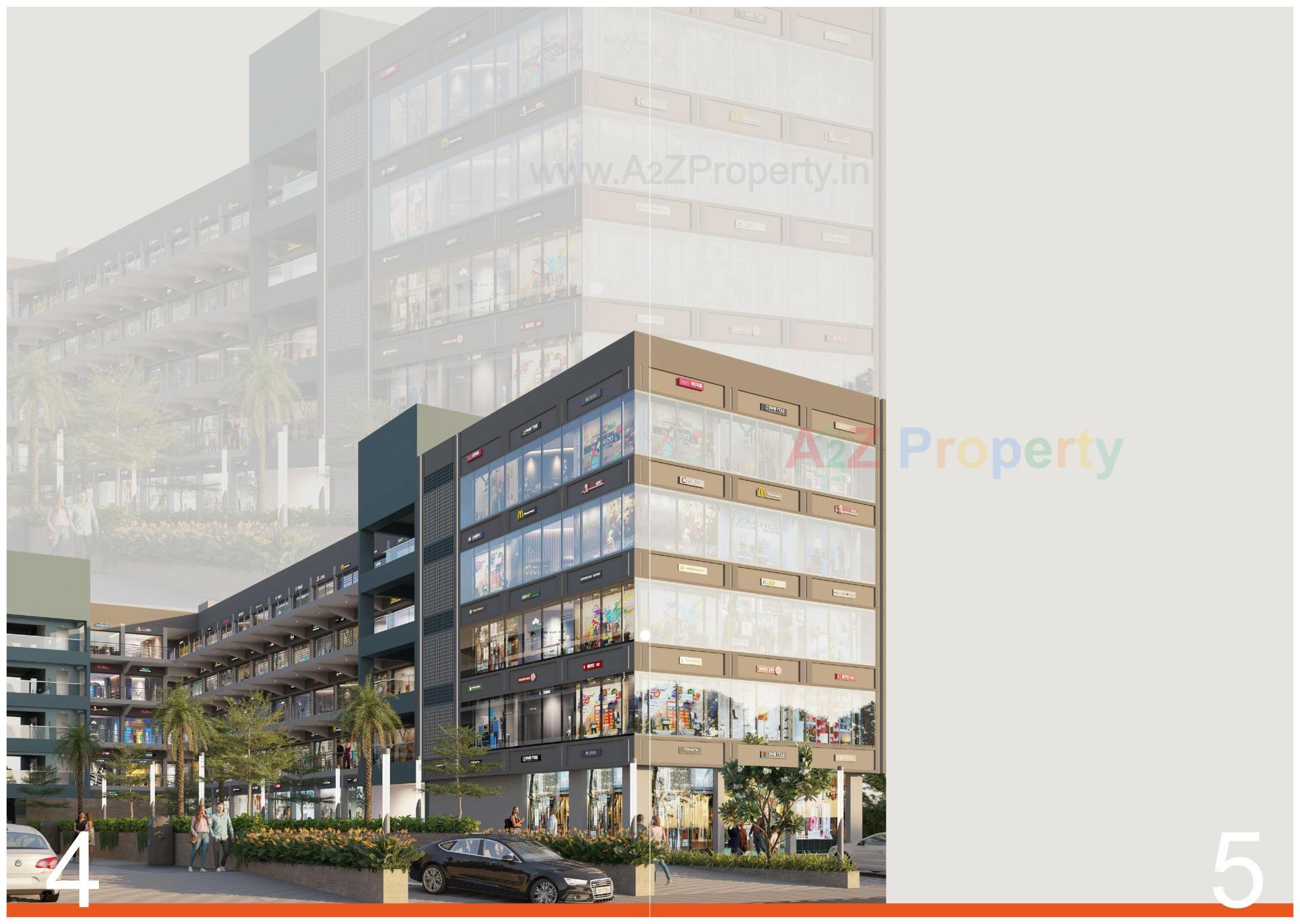 3D Elevation of real estate project Paarijat  Hub located at Ahmedabad, Ahmedabad, Gujarat