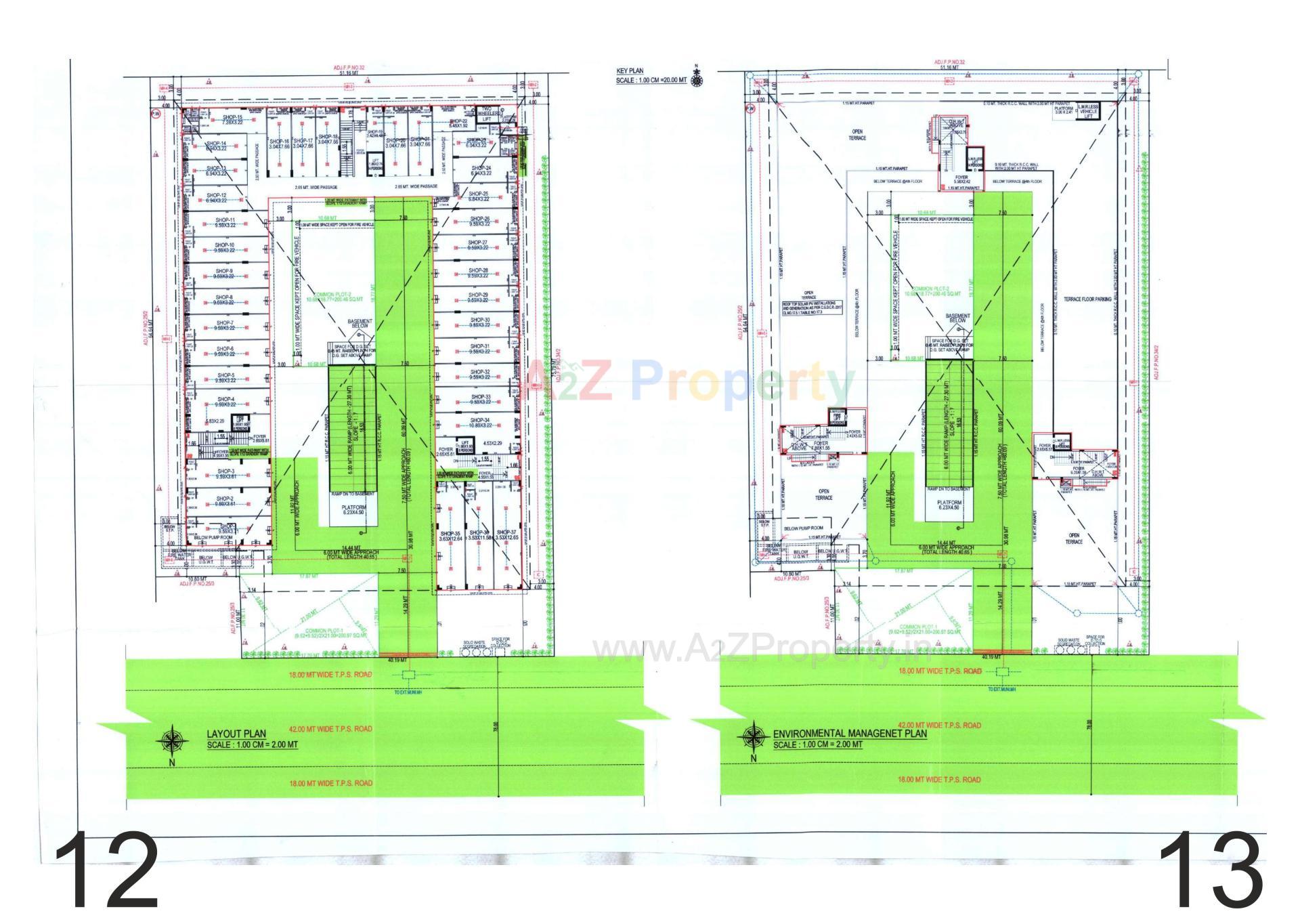 Layout of real estate project Paarijat  Hub located at Ahmedabad, Ahmedabad, Gujarat