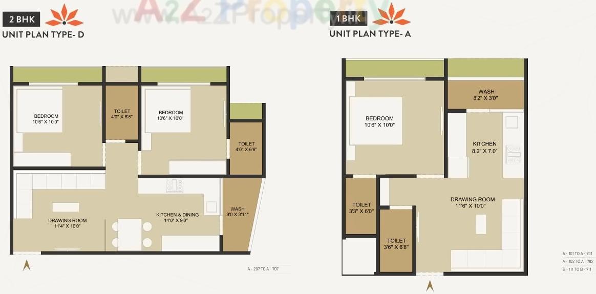 Layout of real estate project Paarijat Heights located at Vatva, Ahmedabad, Gujarat
