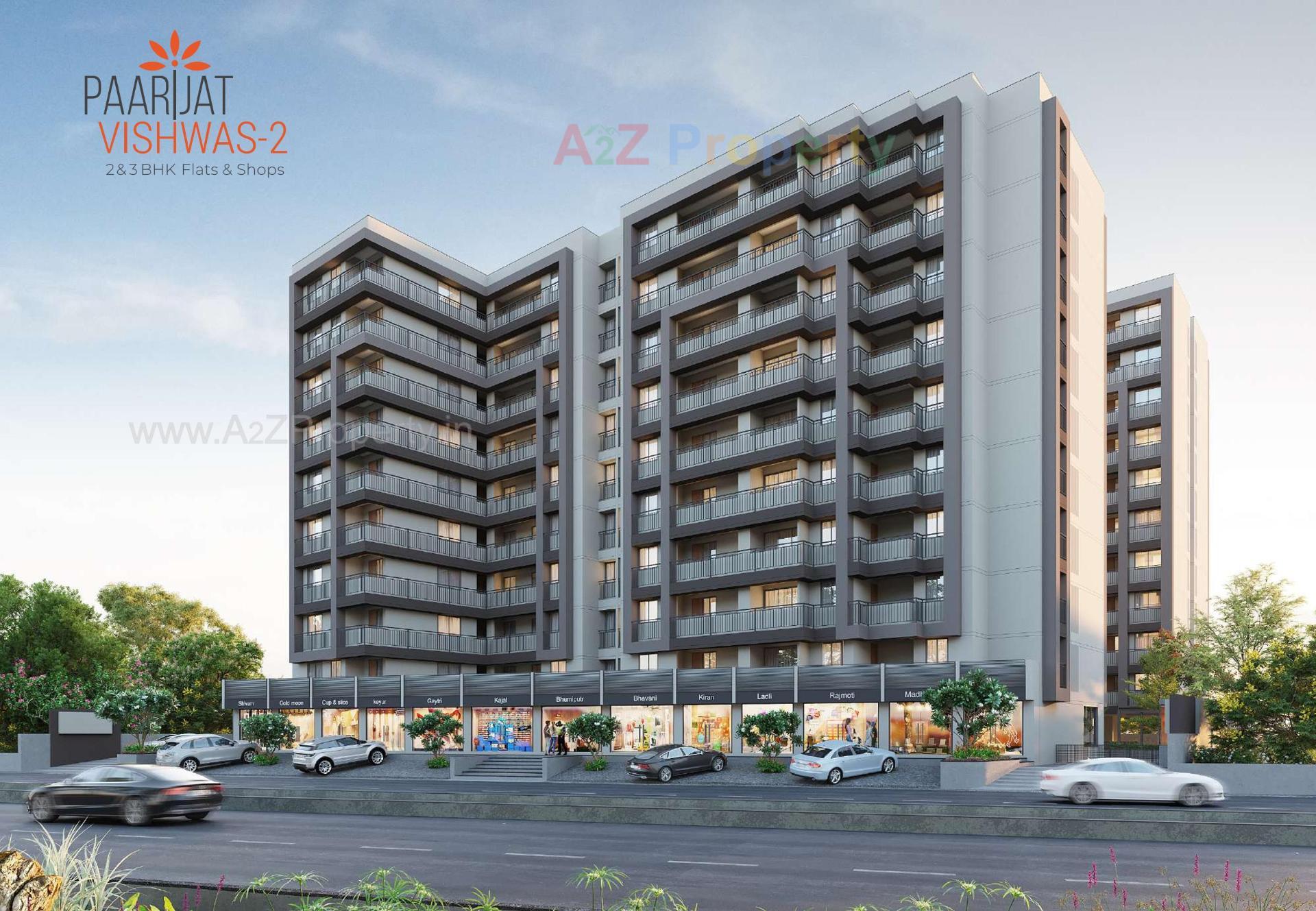 3D Elevation of real estate project Paarijat Vishvash located at Vatva, Ahmedabad, Gujarat