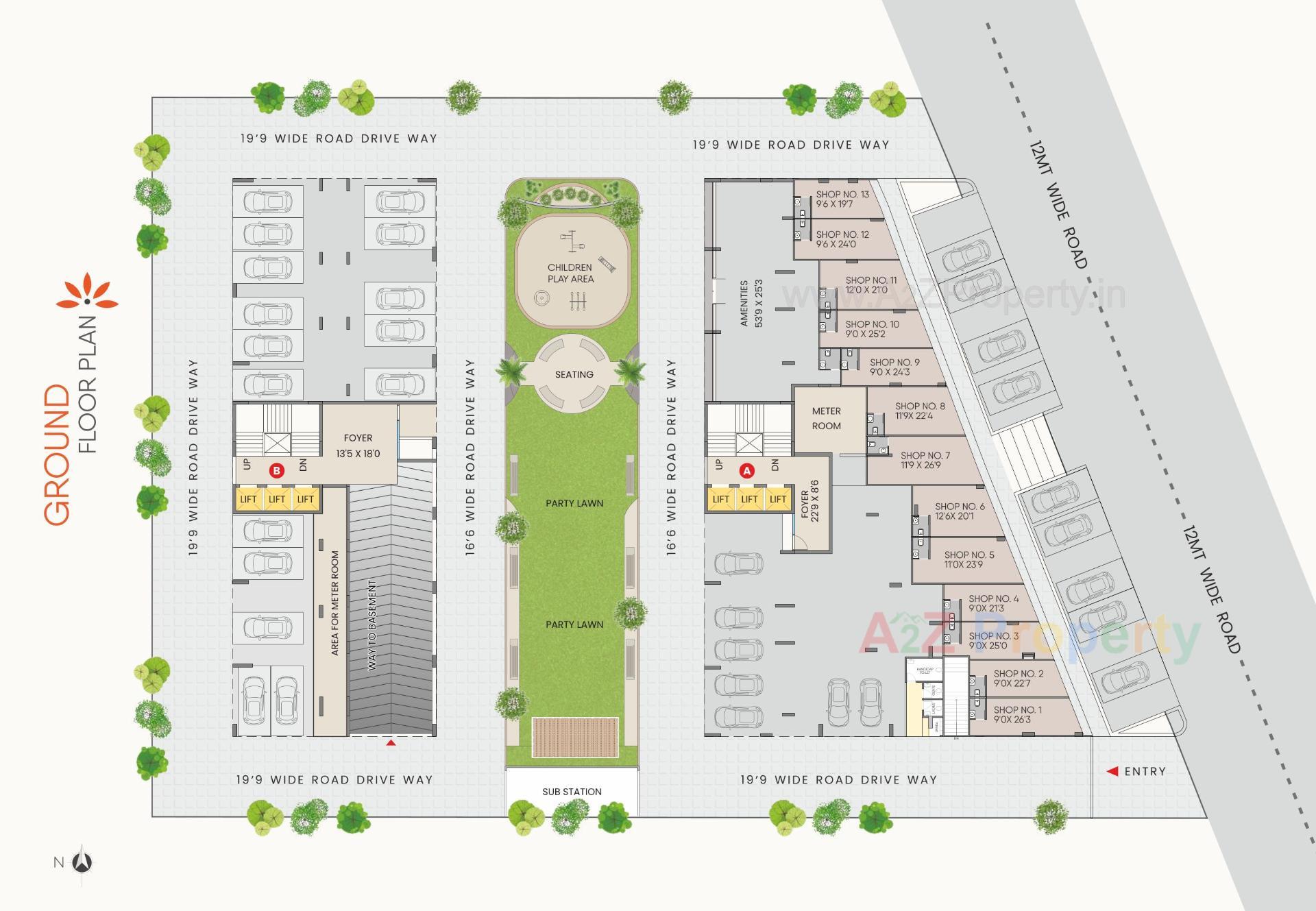 Layout of real estate project Paarijat Vishvash located at Vatva, Ahmedabad, Gujarat