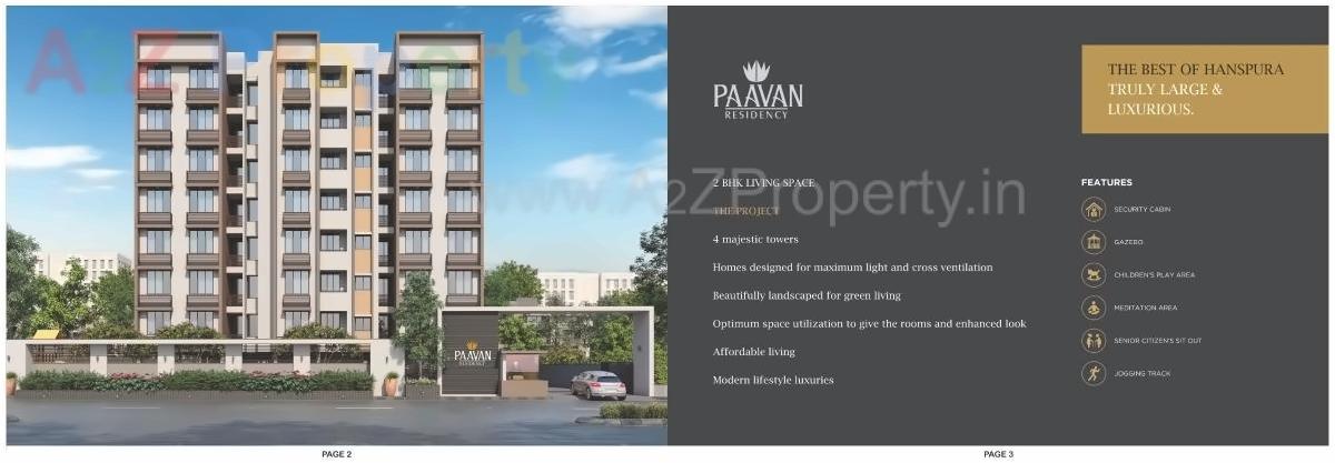  of real estate project Paavan Residency located at Hanspura, Ahmedabad, Gujarat