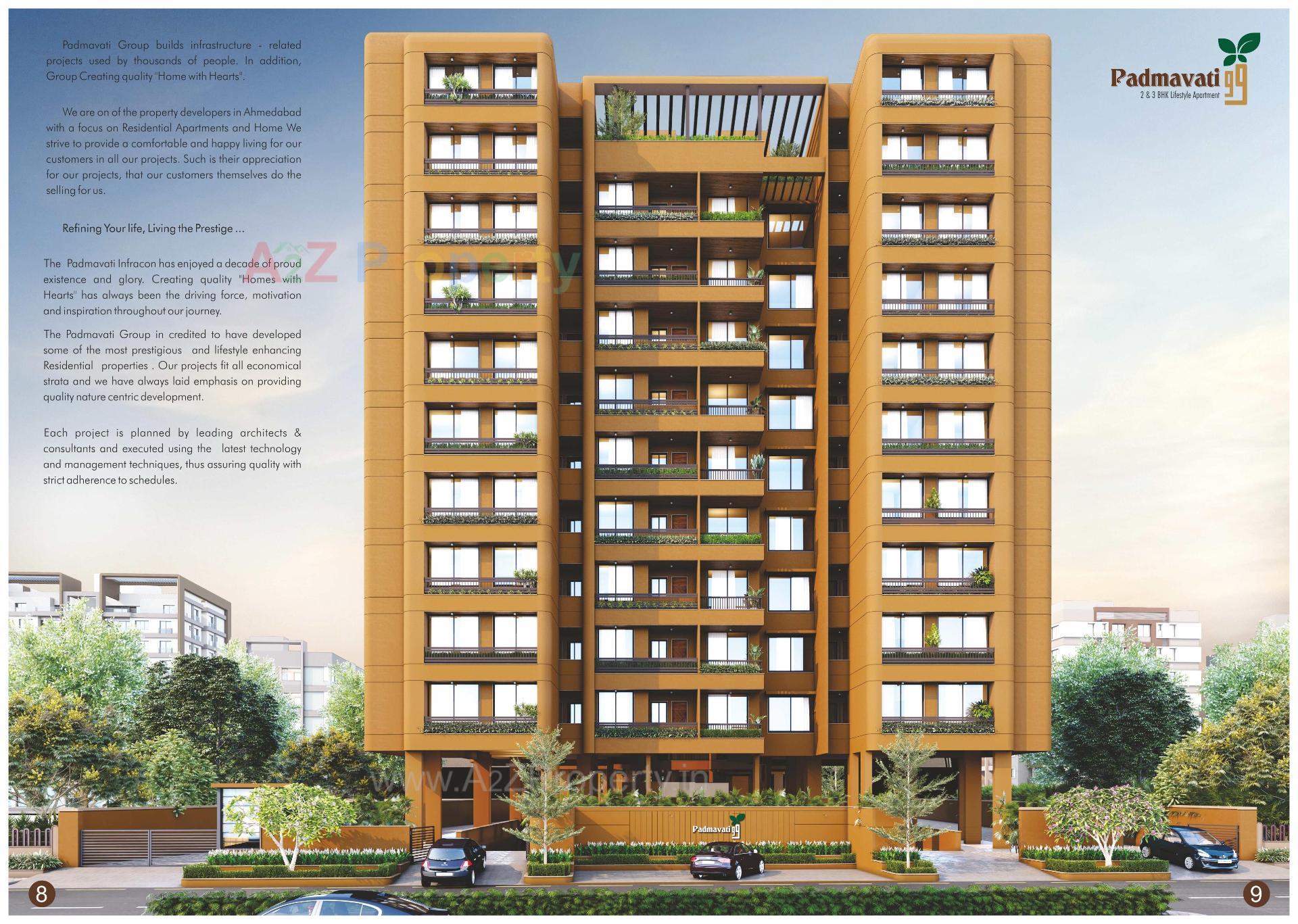 3D Elevation of real estate project Padmavati located at Bopal, Ahmedabad, Gujarat