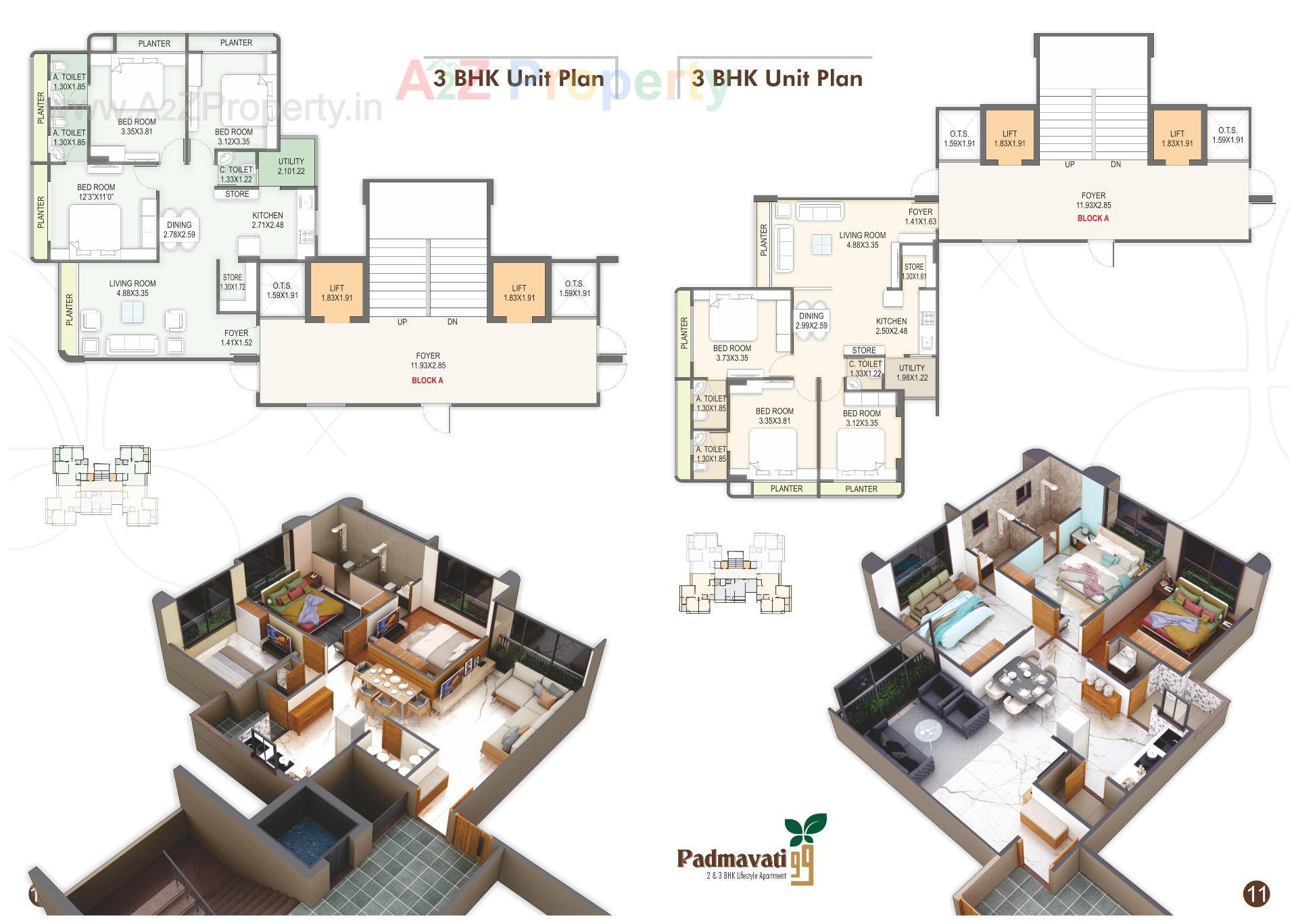 Layout of real estate project Padmavati located at Bopal, Ahmedabad, Gujarat