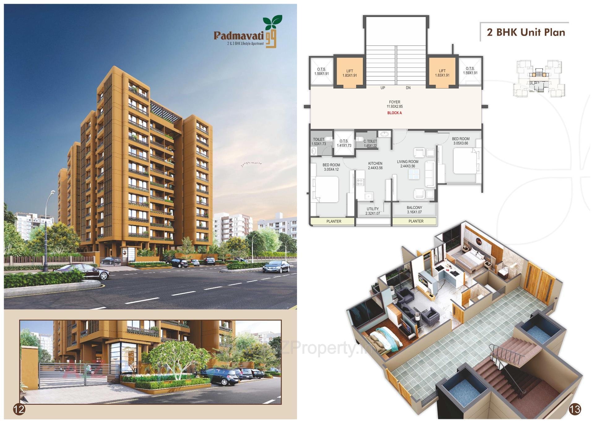 Layout of real estate project Padmavati located at Bopal, Ahmedabad, Gujarat