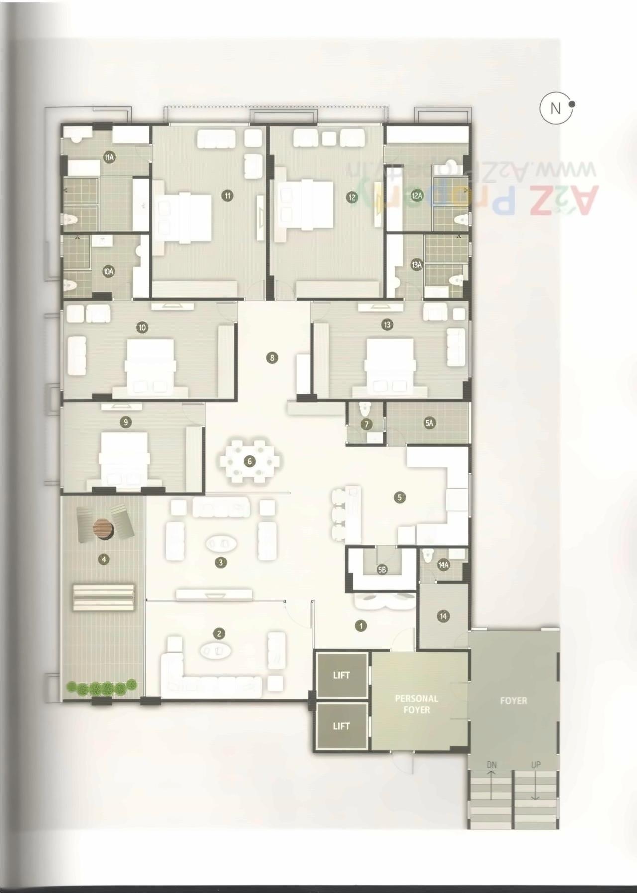 Layout of real estate project Palak Elina located at Ambli, Ahmedabad, Gujarat