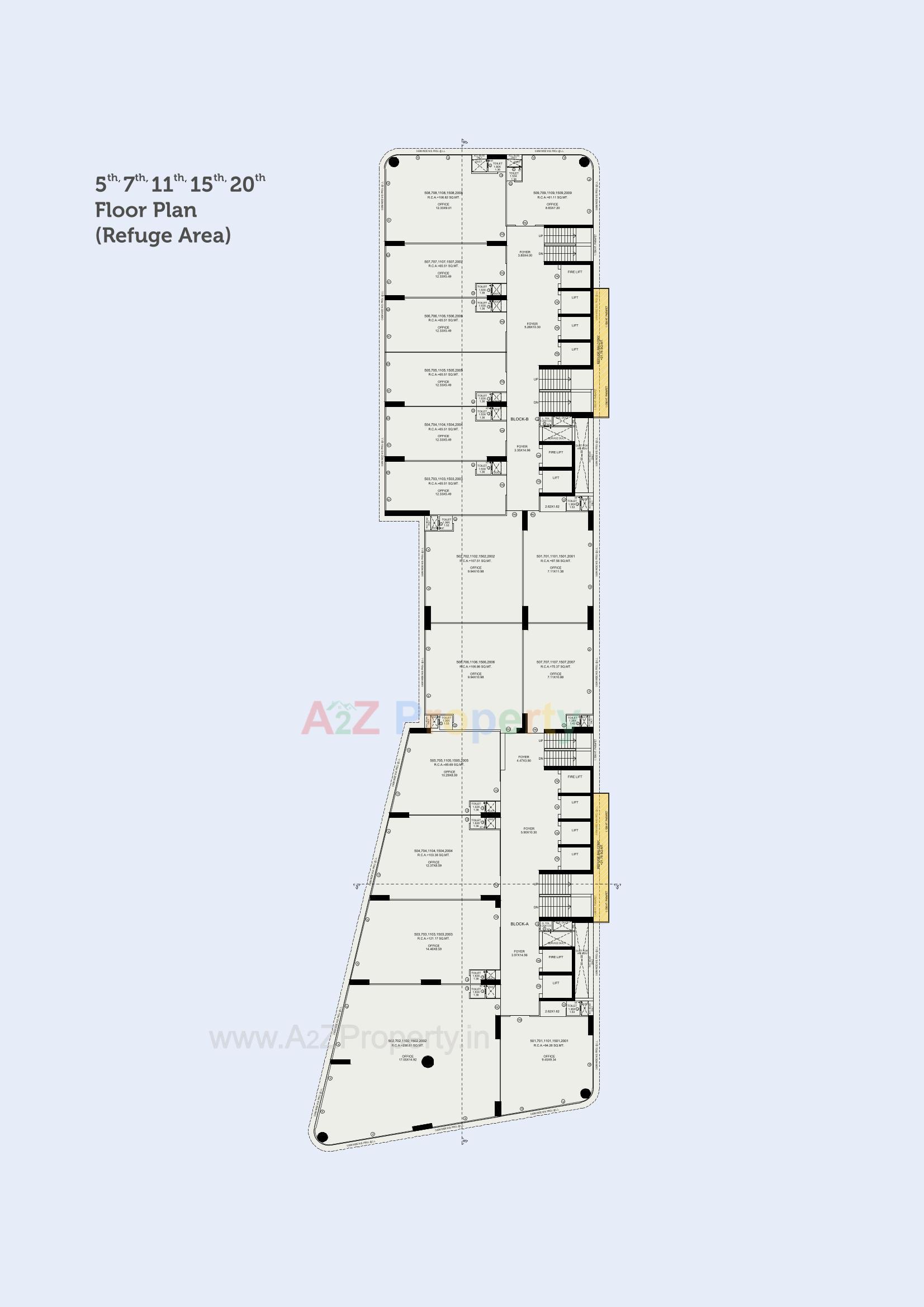Layout of real estate project Palak Estrella located at Ambli, Ahmedabad, Gujarat