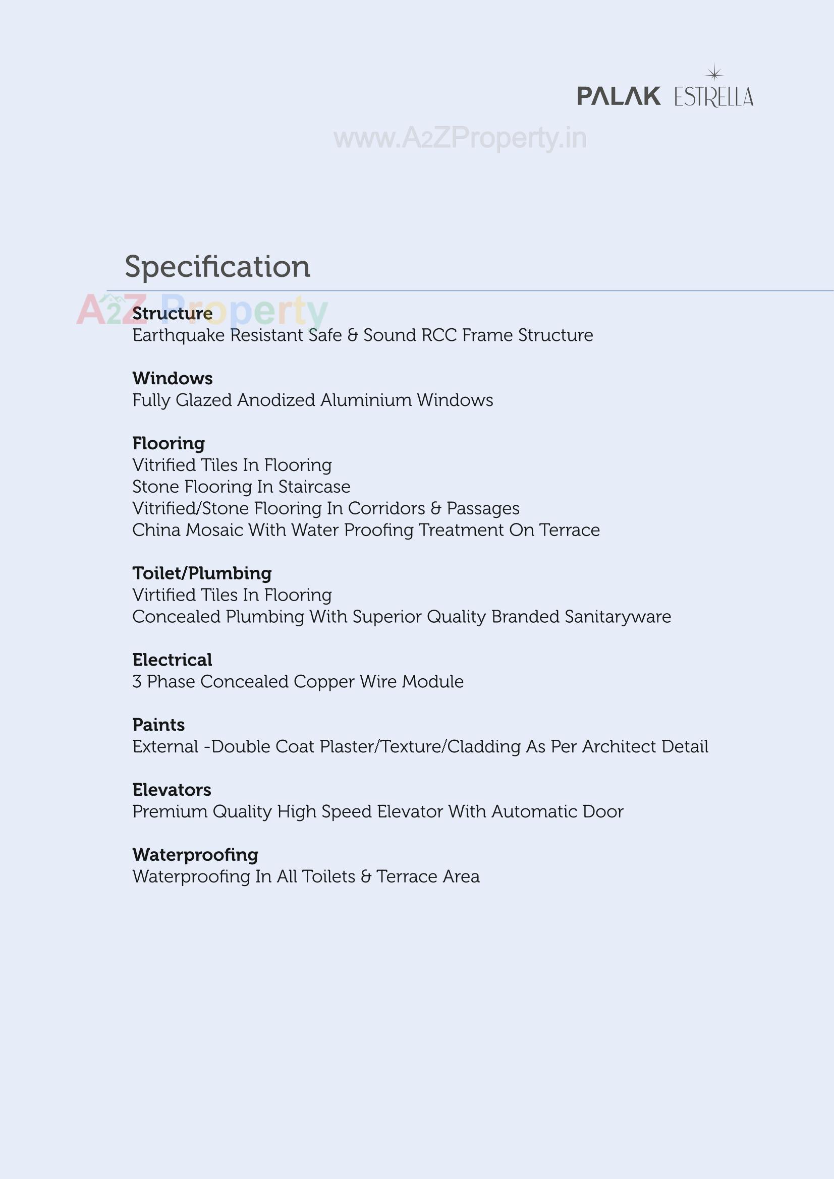  of real estate project Palak Estrella located at Ambli, Ahmedabad, Gujarat