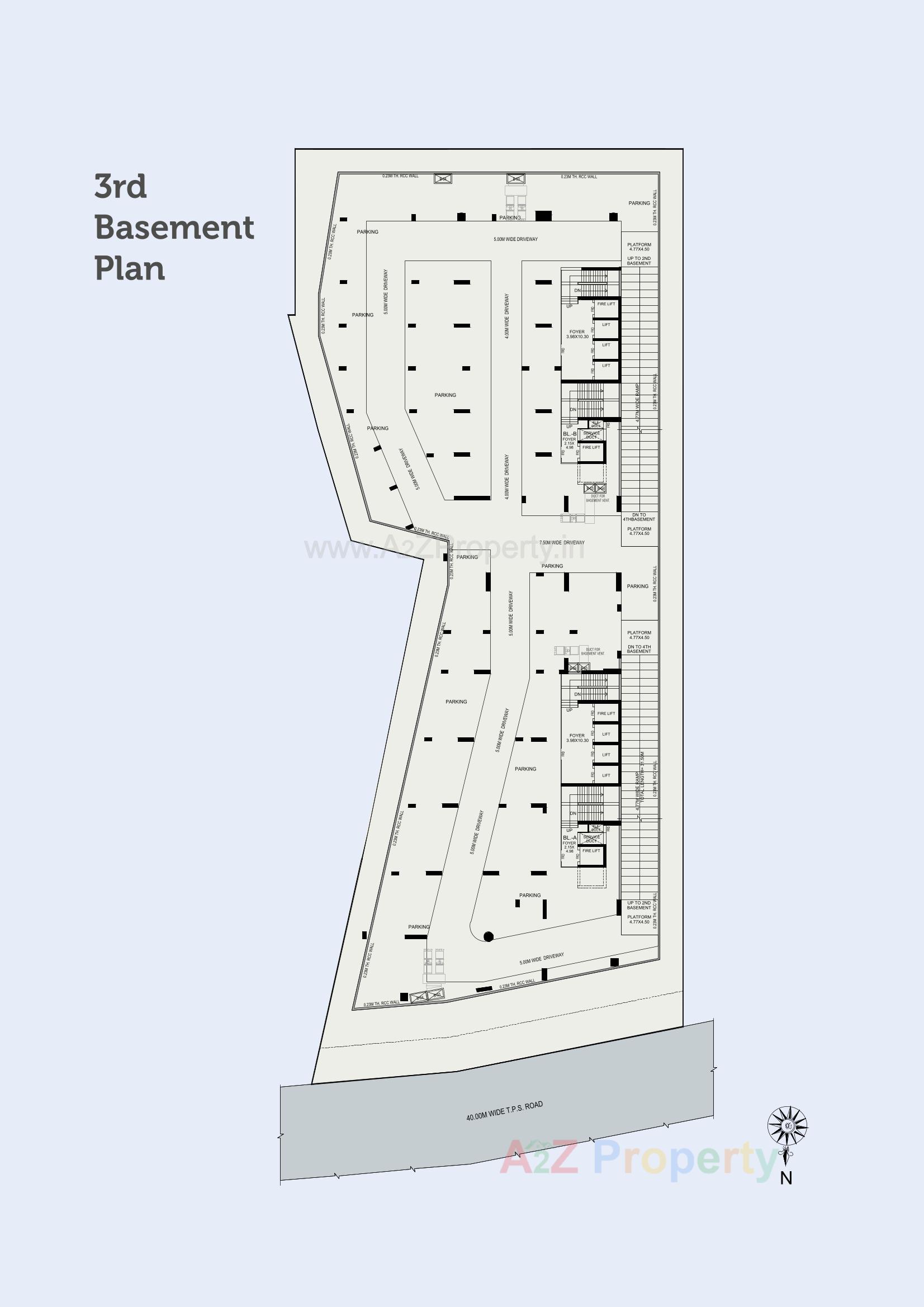 Layout of real estate project Palak Estrella located at Ambli, Ahmedabad, Gujarat