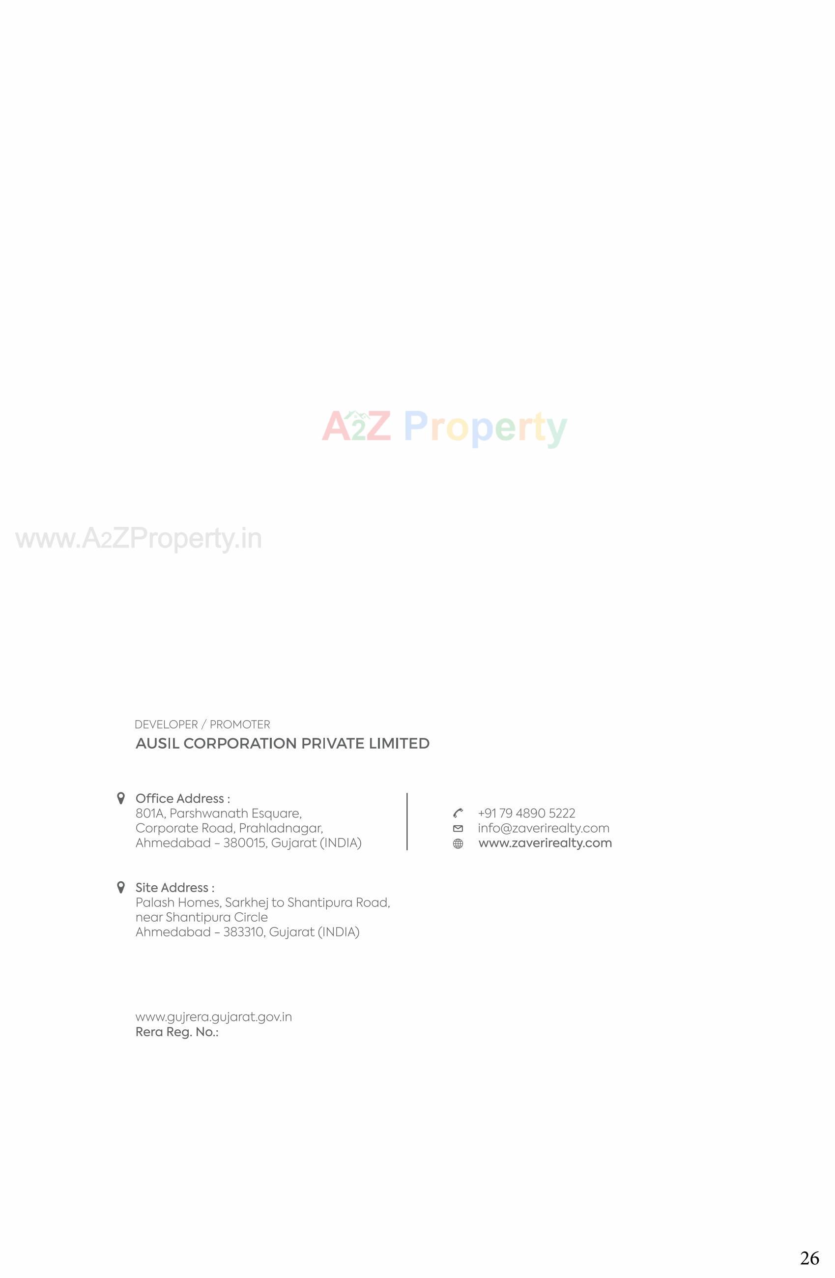  of real estate project Palash Homes located at Sarkhej, Ahmedabad, Gujarat