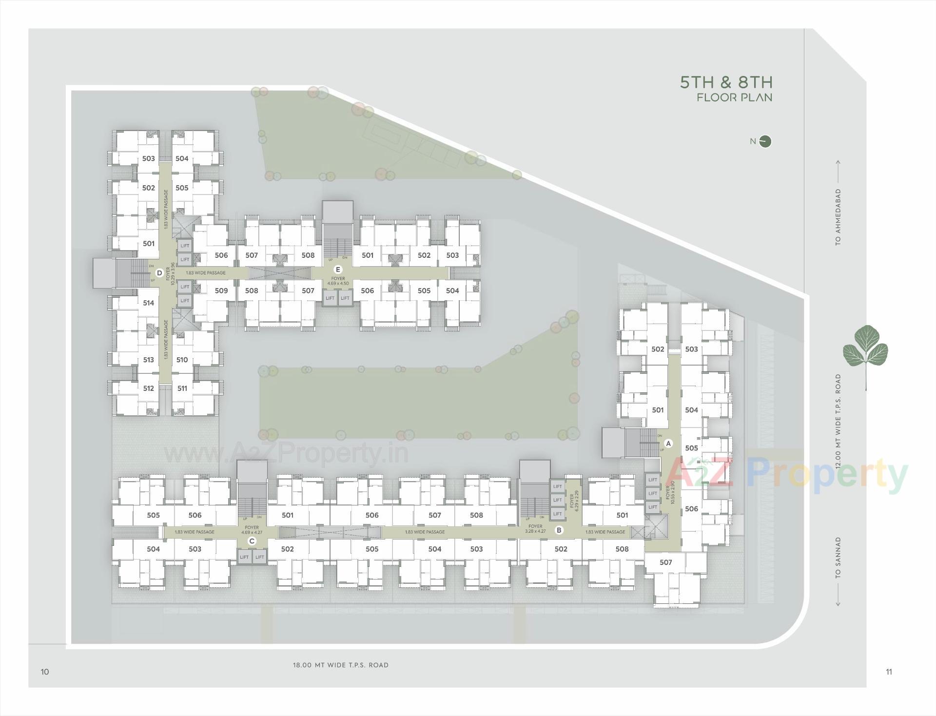Layout of real estate project Palash Homes located at Sarkhej, Ahmedabad, Gujarat