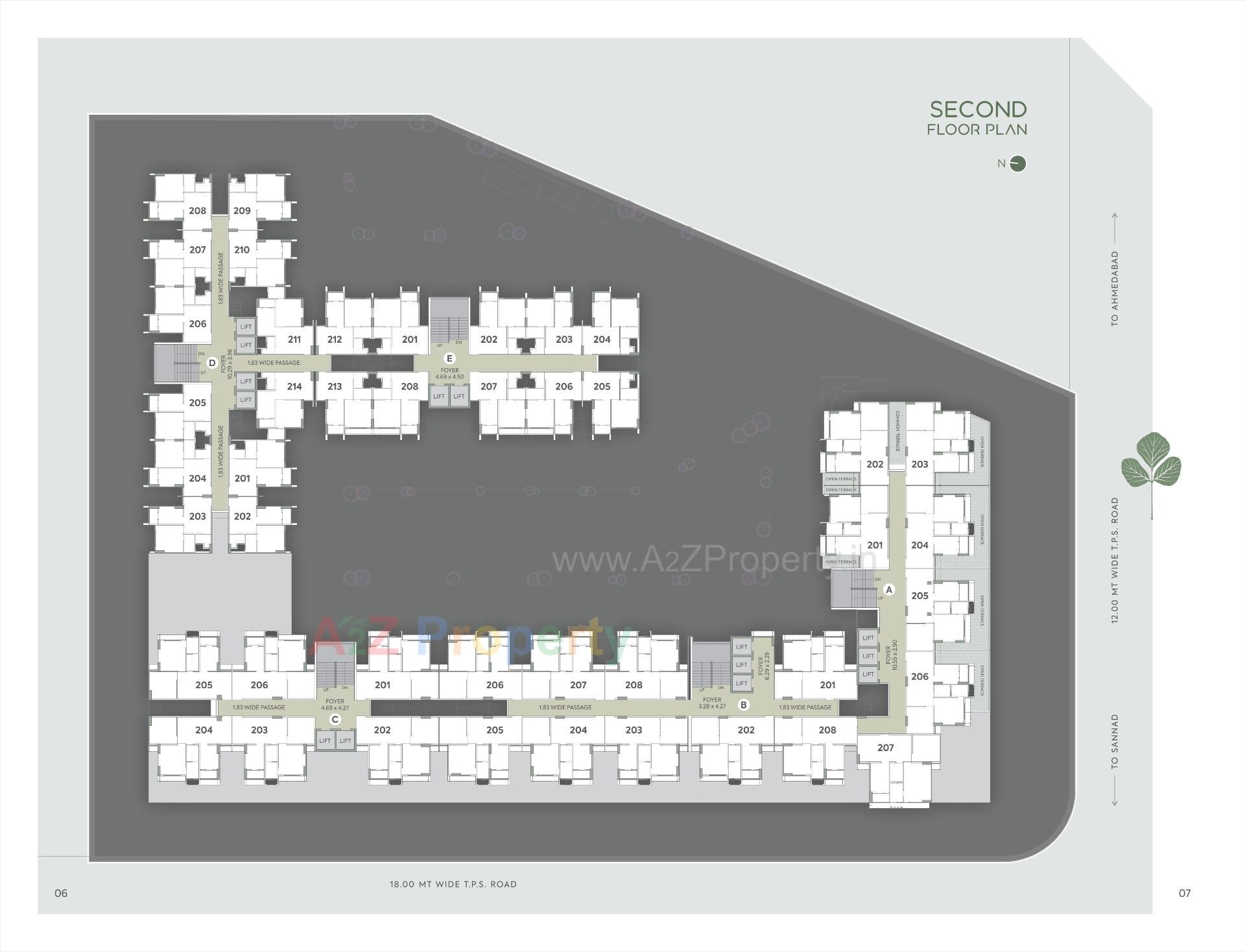 Layout of real estate project Palash Homes located at Sarkhej, Ahmedabad, Gujarat