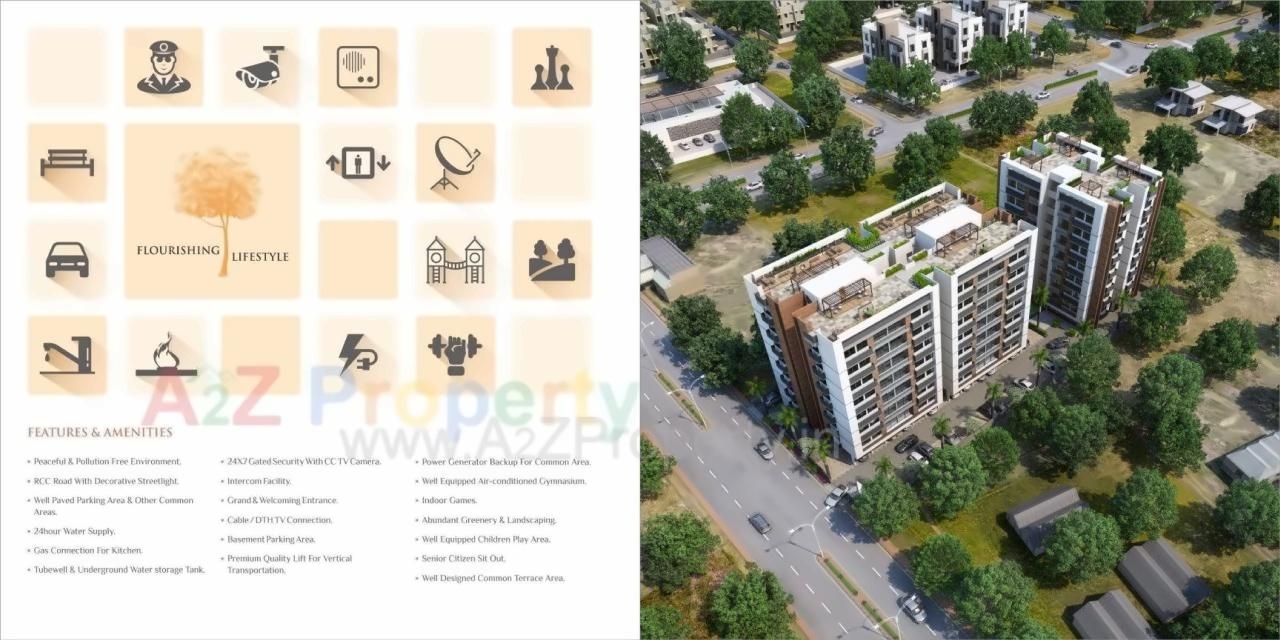  of real estate project Palash Residences located at Bopal, Ahmedabad, Gujarat