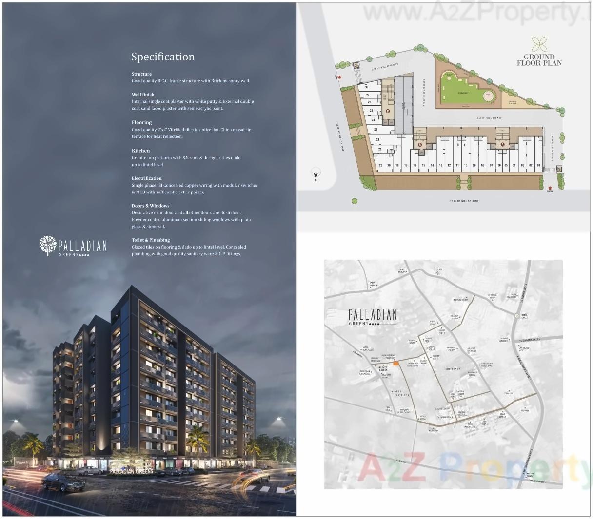  of real estate project Palladian Greens located at Ghuma, Ahmedabad, Gujarat