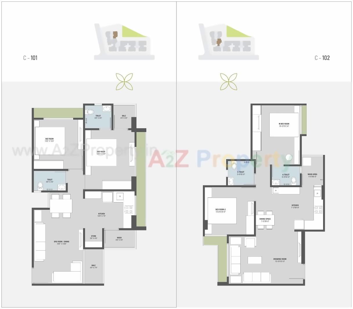 Layout of real estate project Palladian Greens located at Ghuma, Ahmedabad, Gujarat