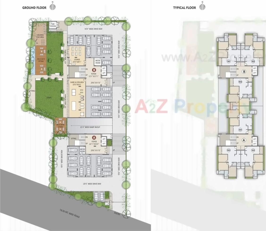 Layout of real estate project Palladian located at Vejalpur, Ahmedabad, Gujarat