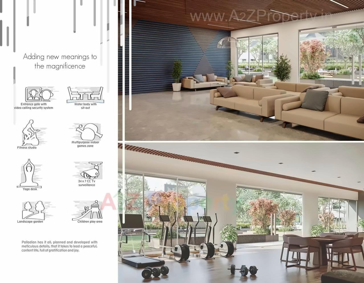 3D Elevation of real estate project Palladian located at Vejalpur, Ahmedabad, Gujarat