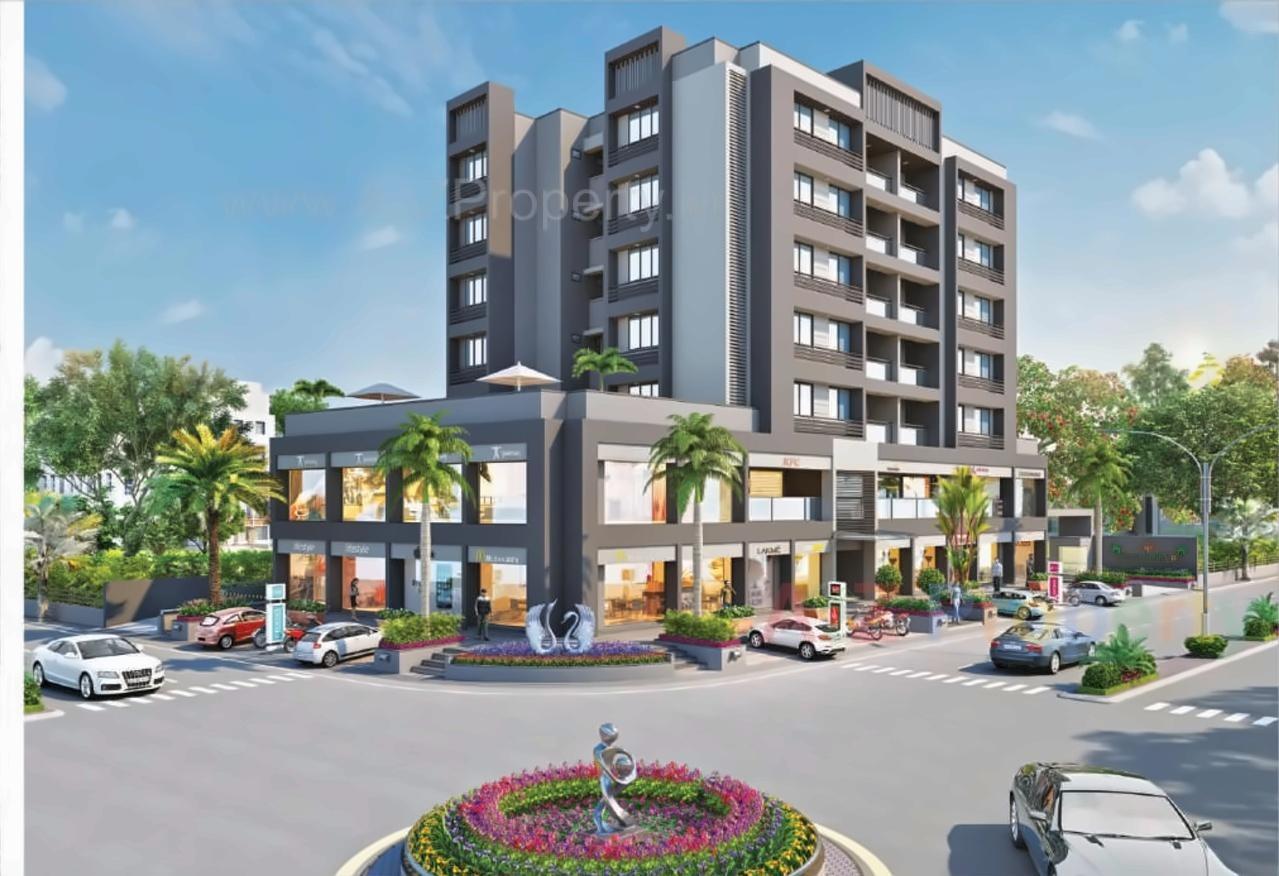 3D Elevation of real estate project Palm Glory located at Sola, Ahmedabad, Gujarat