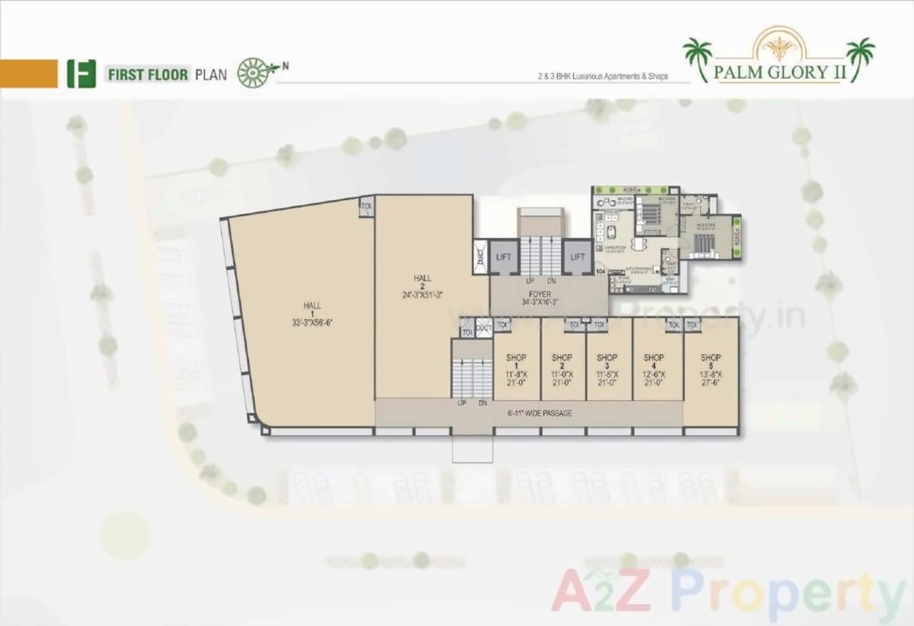 Layout of real estate project Palm Glory located at Sola, Ahmedabad, Gujarat