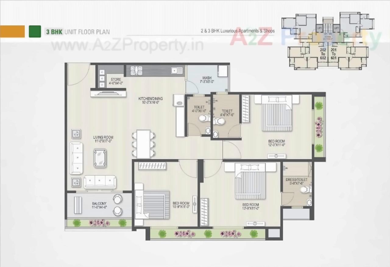 Layout of real estate project Palm Glory located at Sola, Ahmedabad, Gujarat