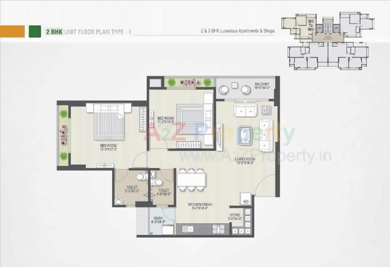 Layout of real estate project Palm Glory located at Sola, Ahmedabad, Gujarat