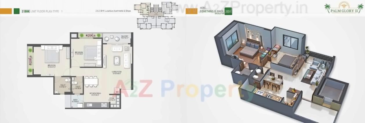 Layout of real estate project Palm Glory located at Sola, Ahmedabad, Gujarat