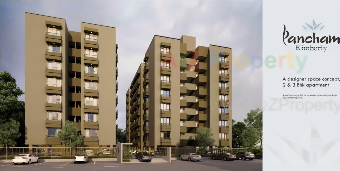 3D Elevation of real estate project Pancham Kimberly located at Zundal, Ahmedabad, Gujarat