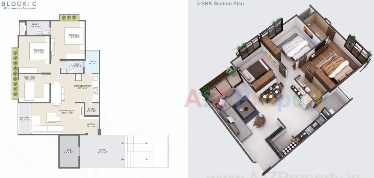 Layout of real estate project Pancham Kimberly located at Zundal, Ahmedabad, Gujarat