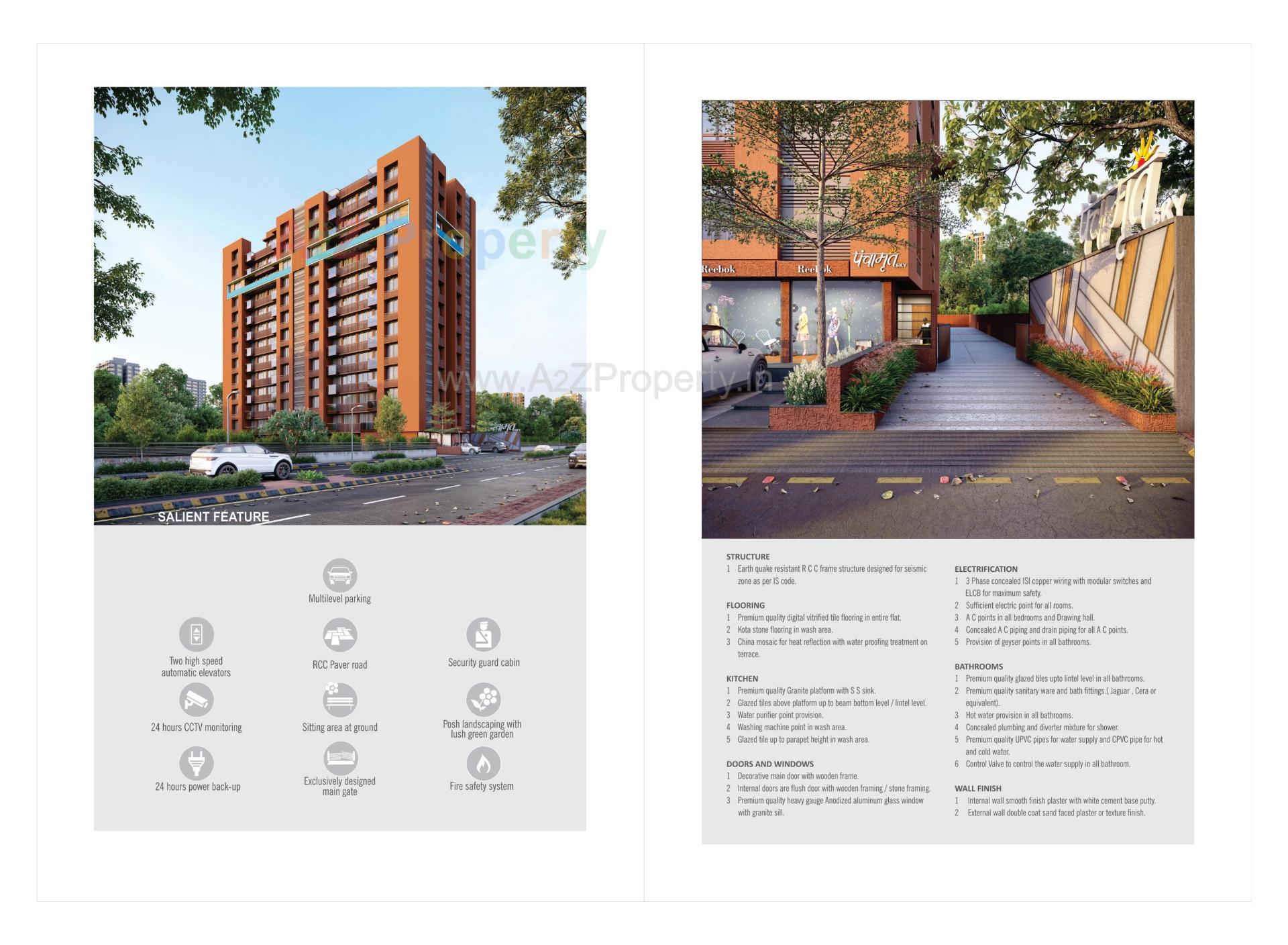  of real estate project Panchamrut Sky located at Gota, Ahmedabad, Gujarat