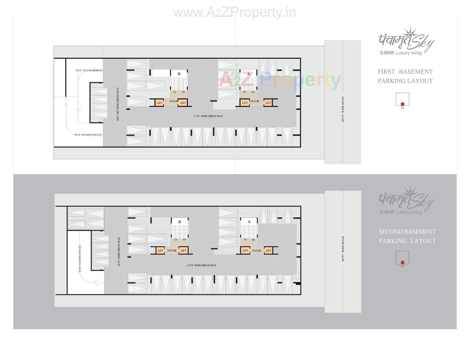 Layout of real estate project Panchamrut Sky located at Gota, Ahmedabad, Gujarat