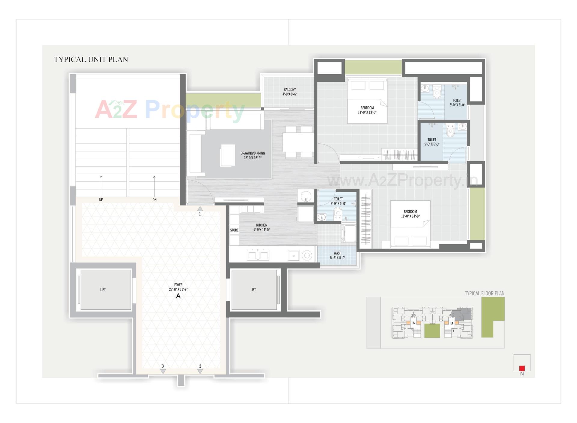 Layout of real estate project Panchamrut Sky located at Gota, Ahmedabad, Gujarat