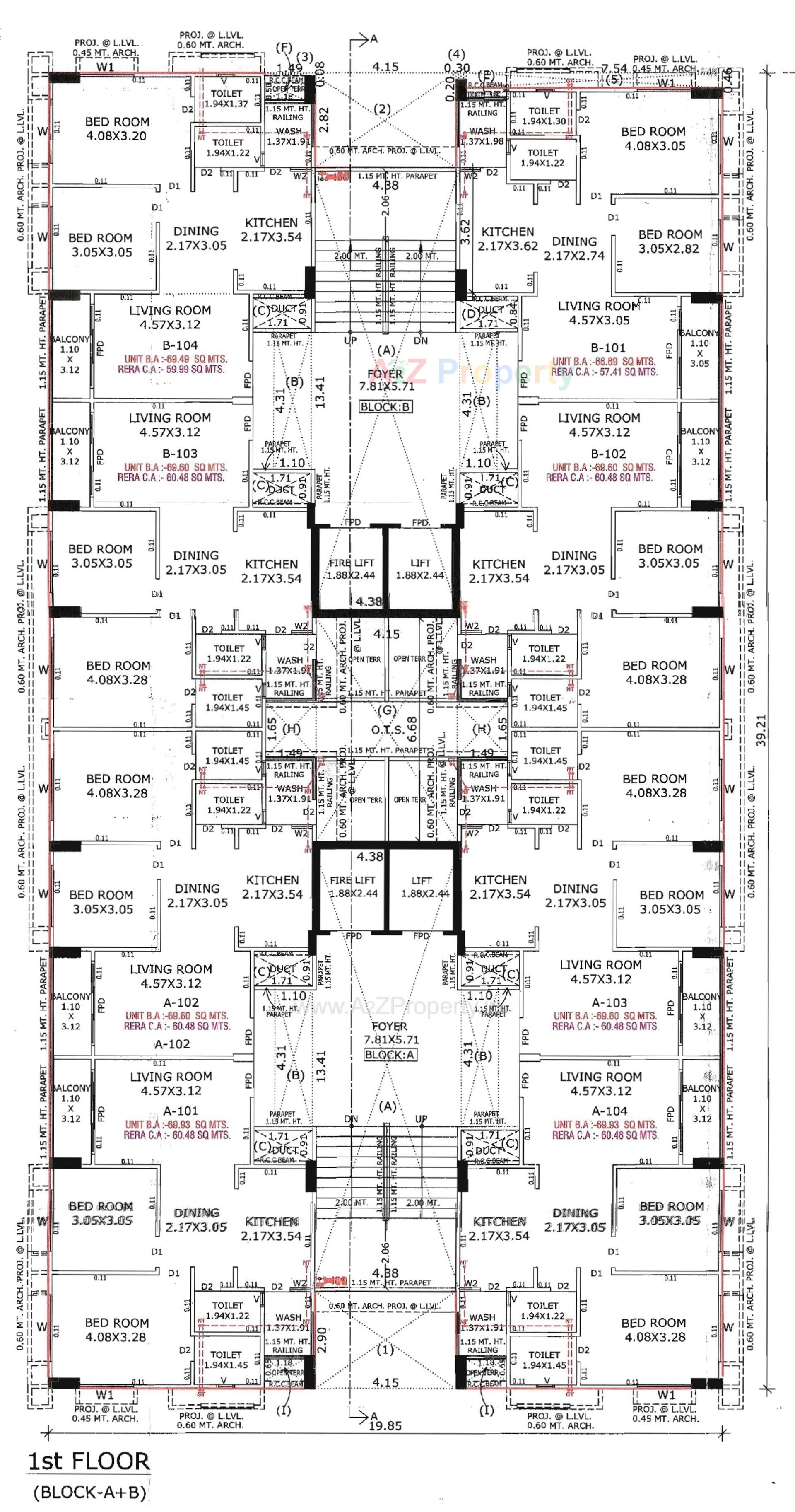 Layout of real estate project Panchamrut Skyz located at Saij, Ahmedabad, Gujarat