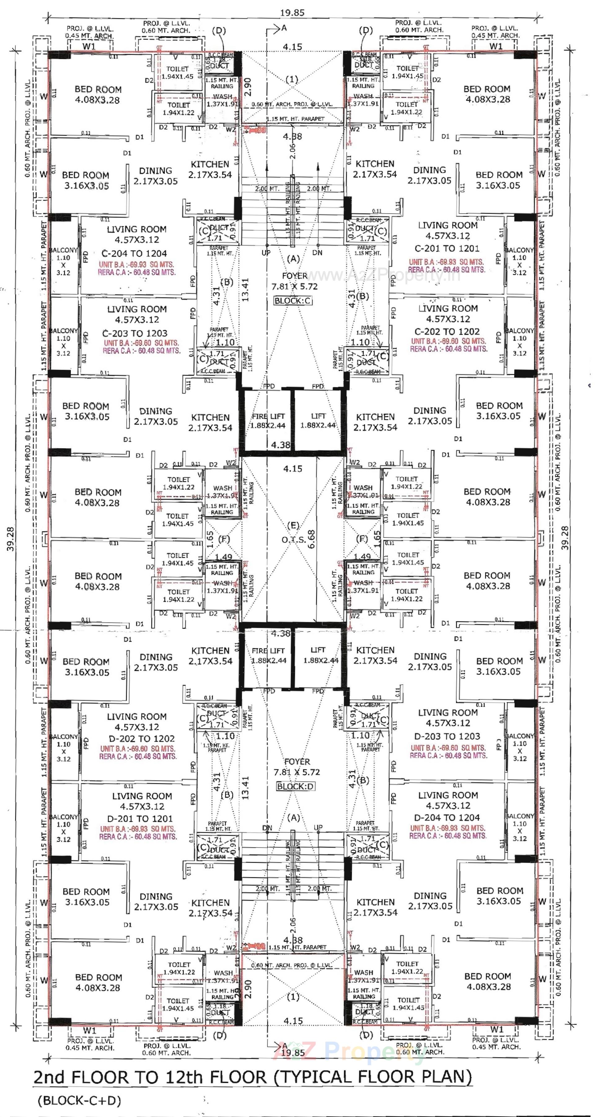 Layout of real estate project Panchamrut Skyz located at Saij, Ahmedabad, Gujarat