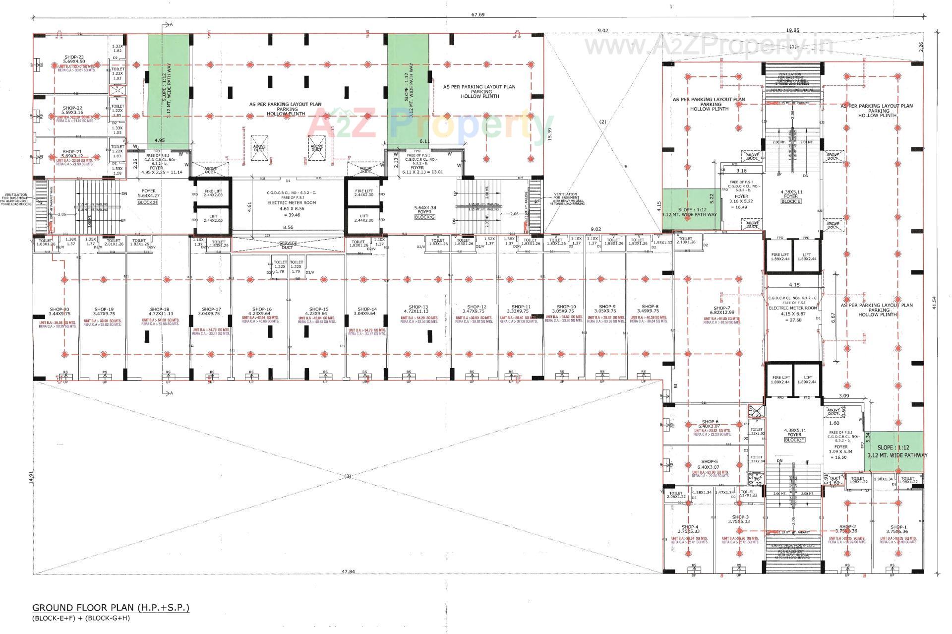 Layout of real estate project Panchamrut Skyz located at Saij, Ahmedabad, Gujarat